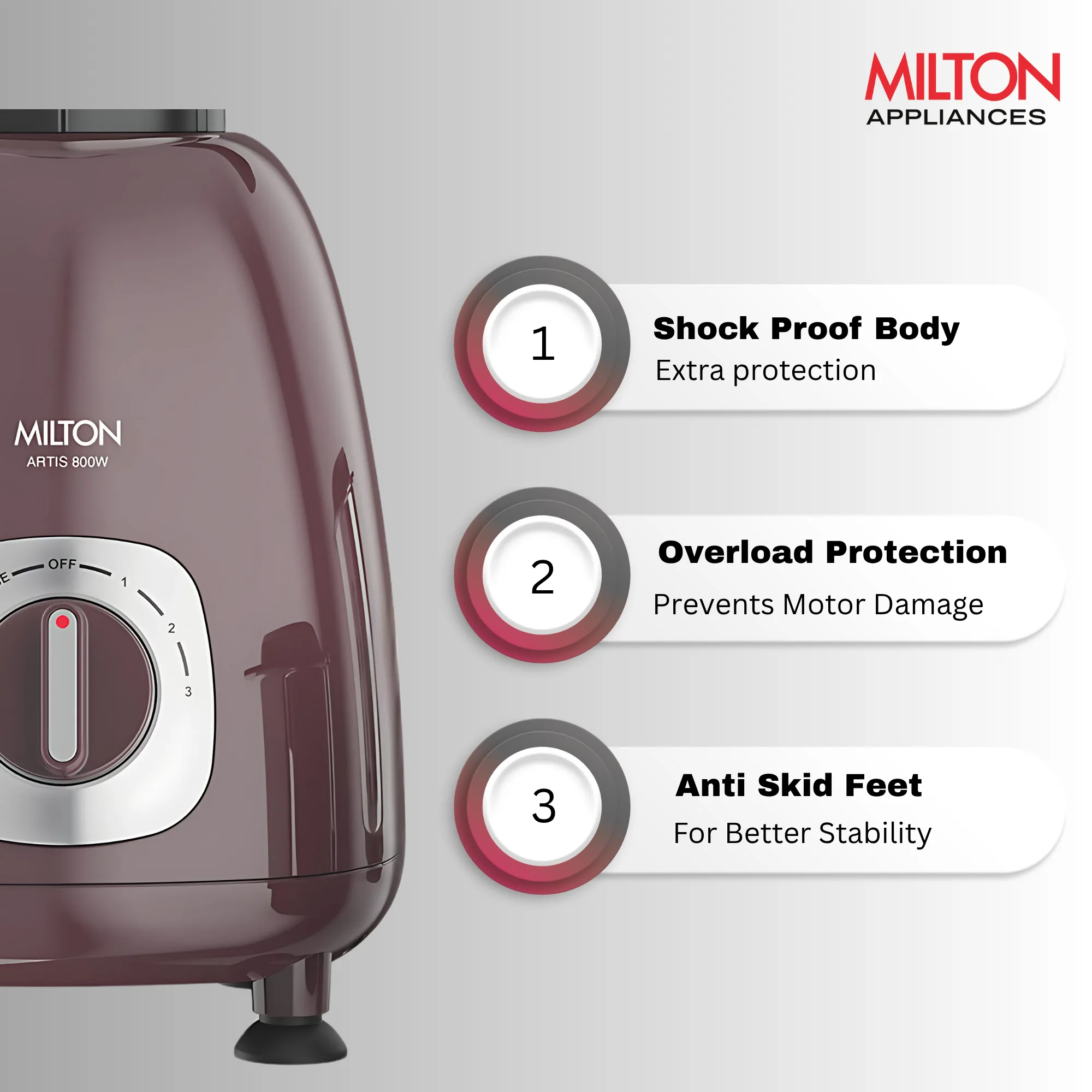 Artis Mixer Grinder (Milton) - Image 8