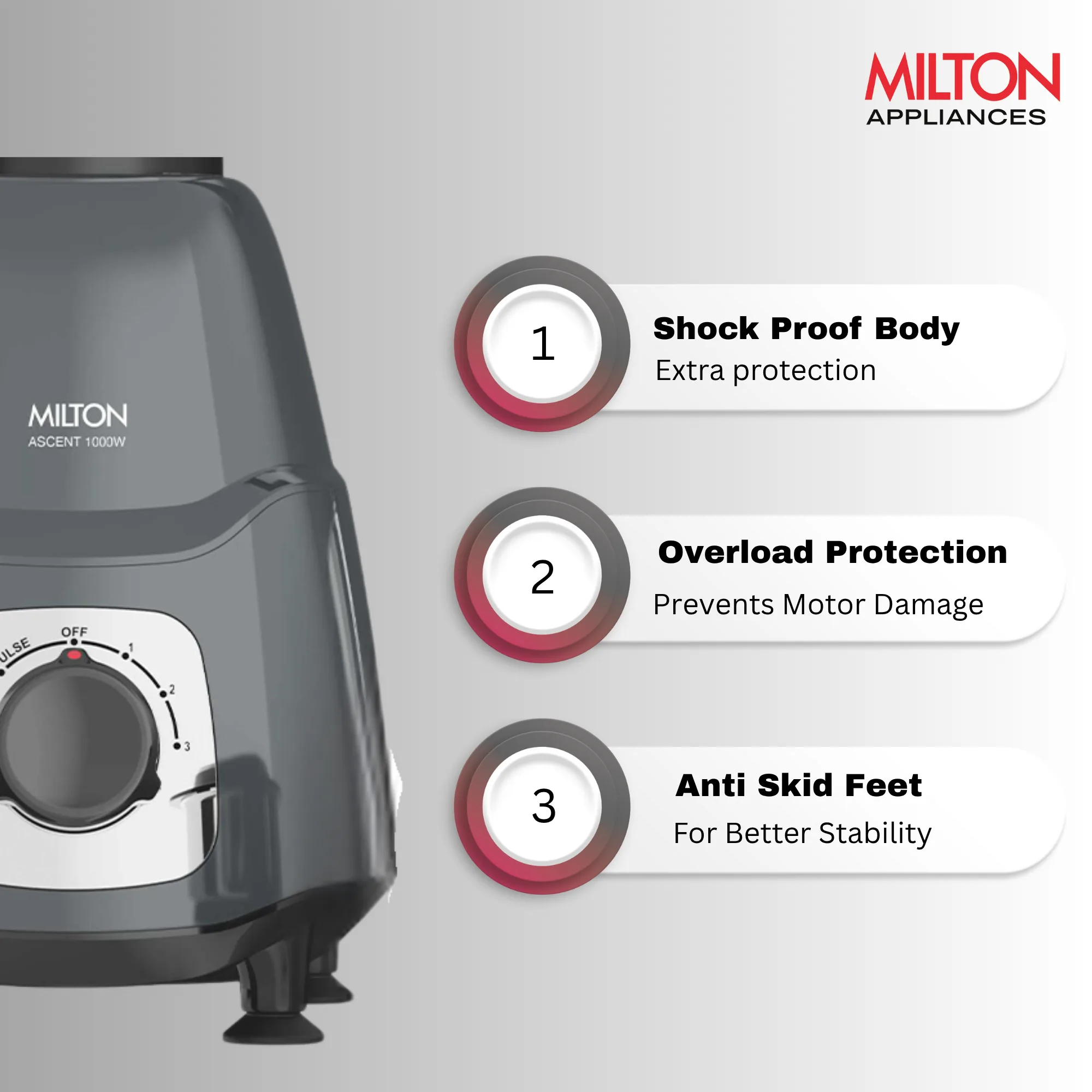 Ascent Mixer Grinder (Milton) - Image 15