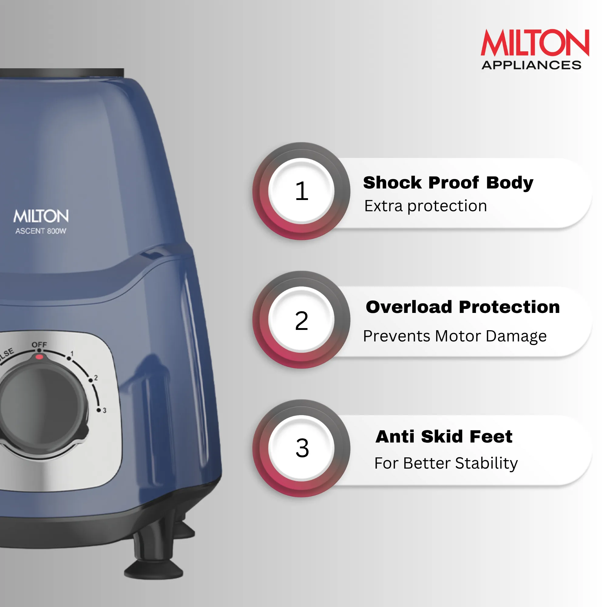 Ascent Mixer Grinder (Milton) - Image 9