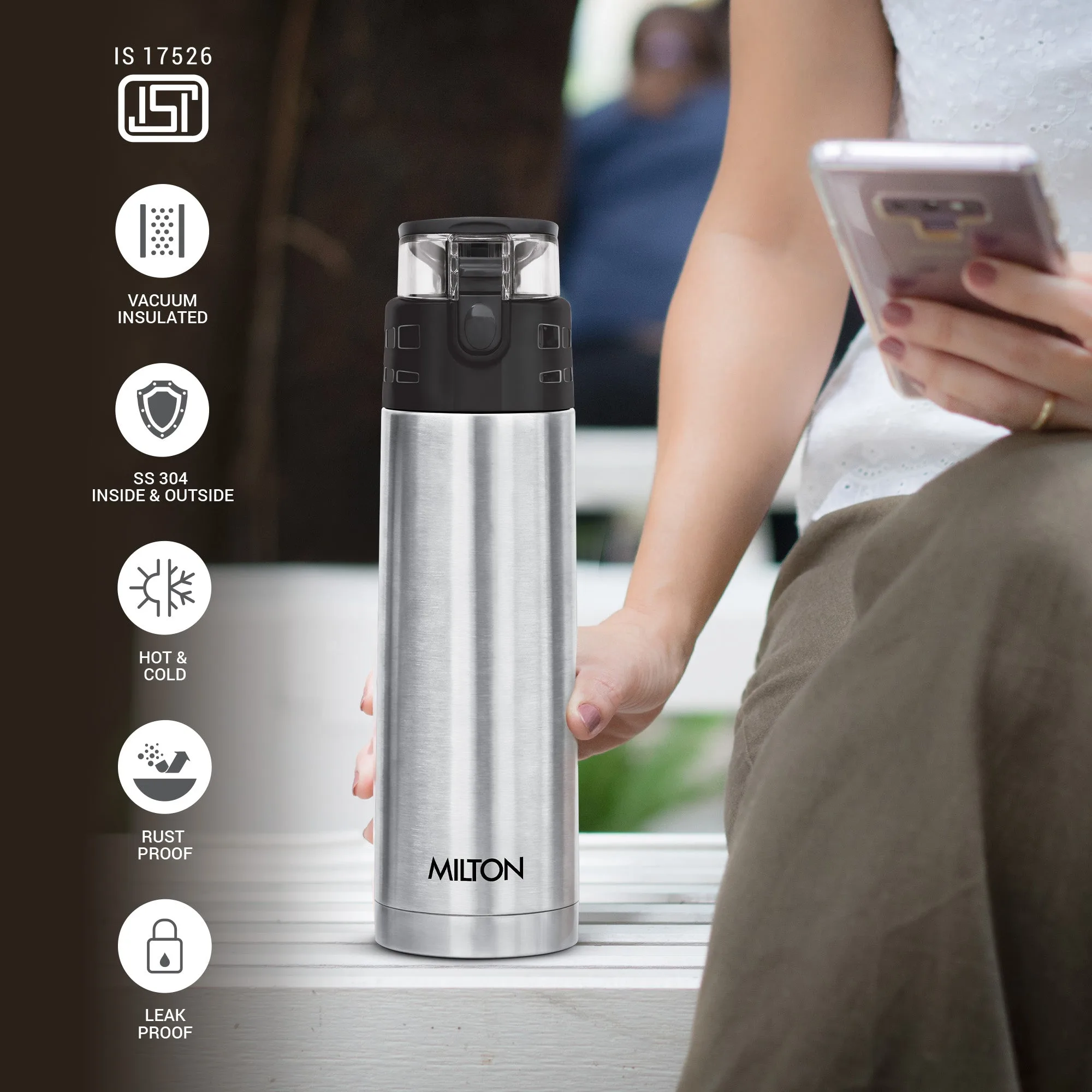 Atlantis Thermosteel Water Bottle (Milton) - Image 31