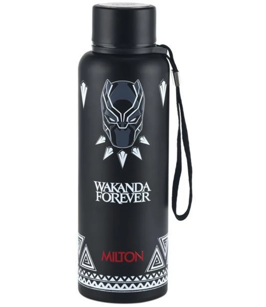 Black Panther Wakanda Forever 3D Print Thermosteel Bottle (Milton) - Image 2