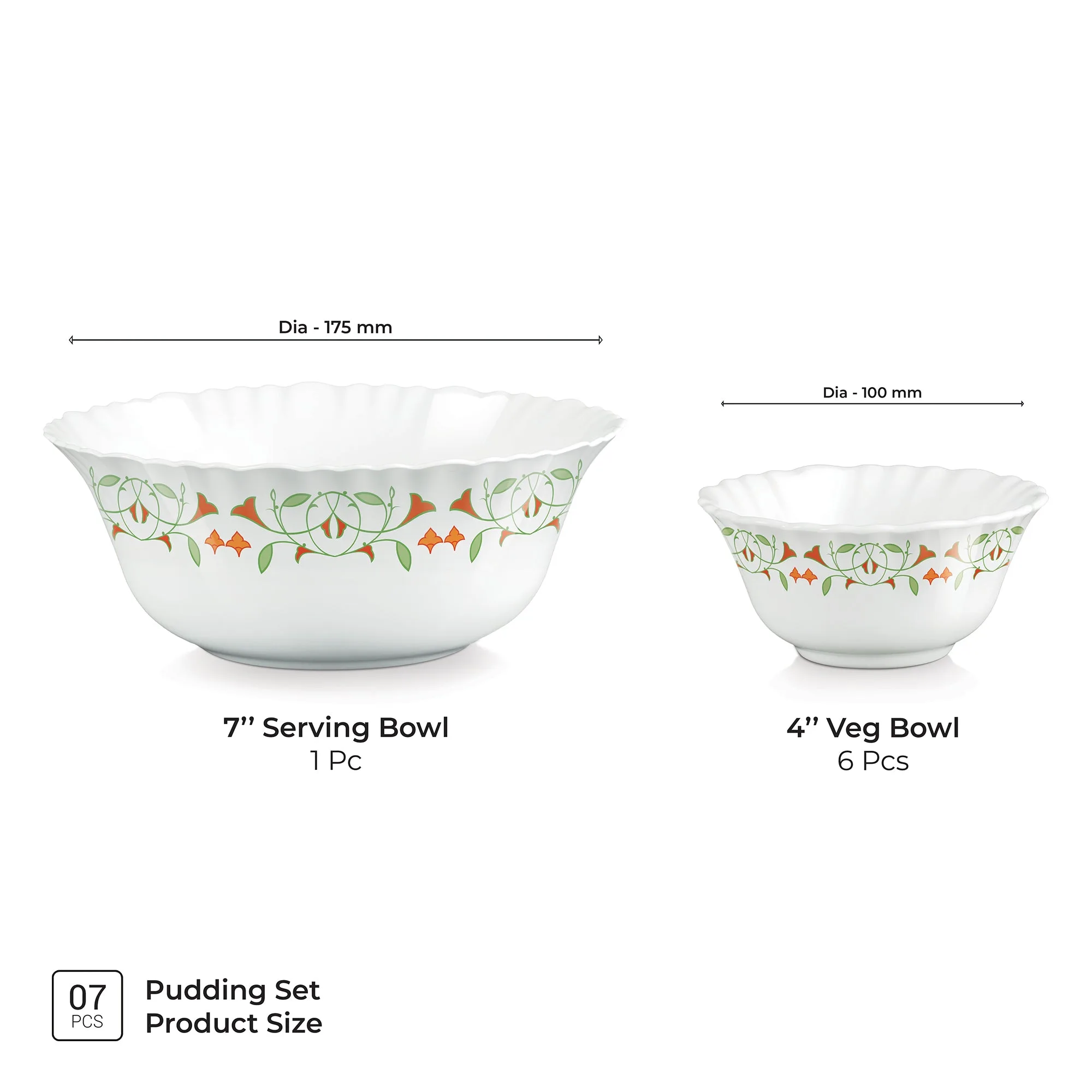 Aurelia Collection 7 Pcs Pudding Set - MEENA (Treo by Milton) - Image 3