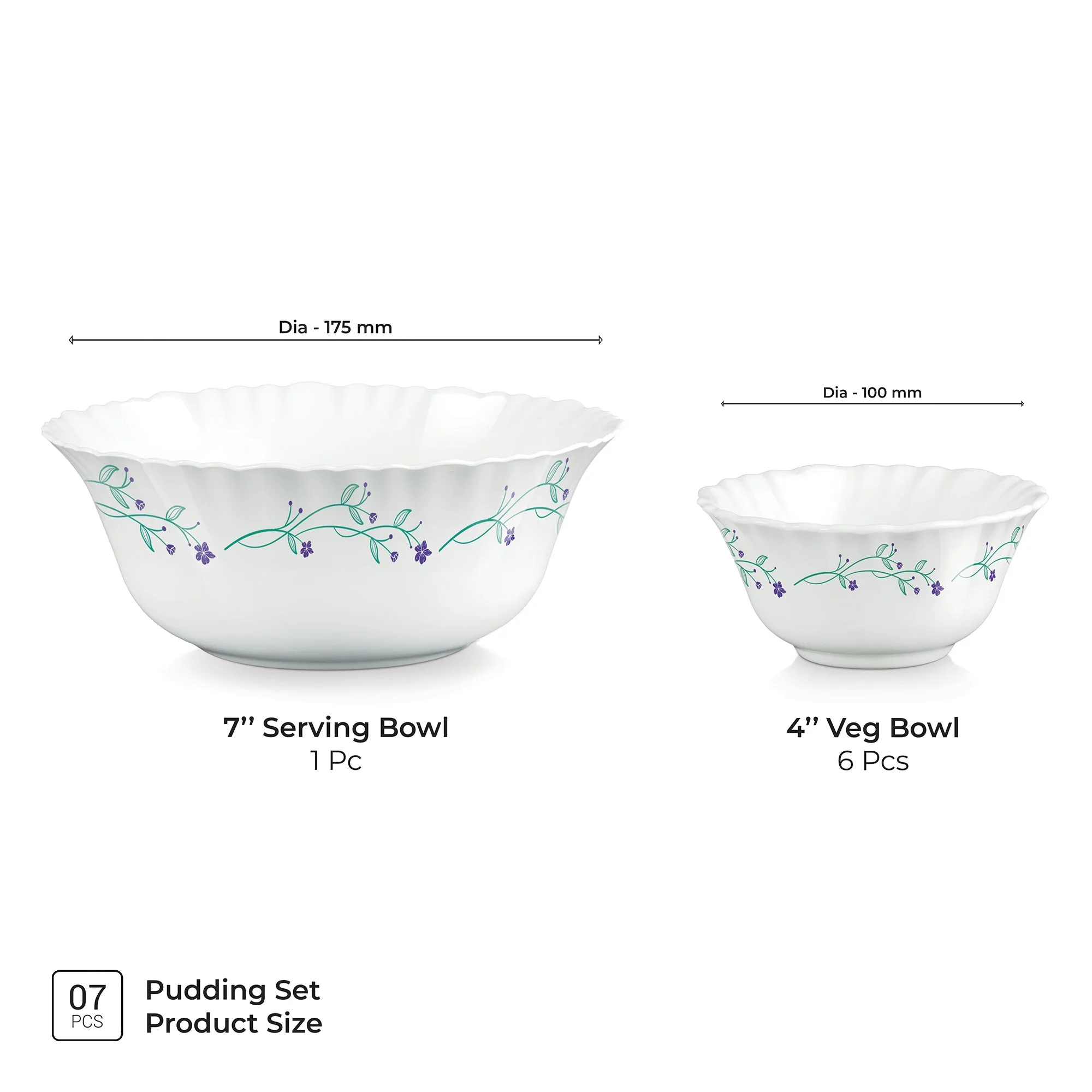Aurelia Collection 7 Pcs Pudding Set - MUREL (Treo by Milton) - Image 3