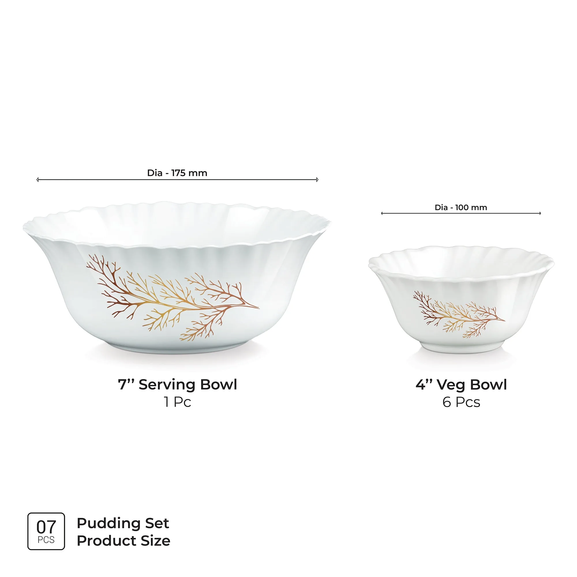 Aurelia Collection 7 Pcs Pudding Set - SILVIA (Treo by Milton) - Image 3