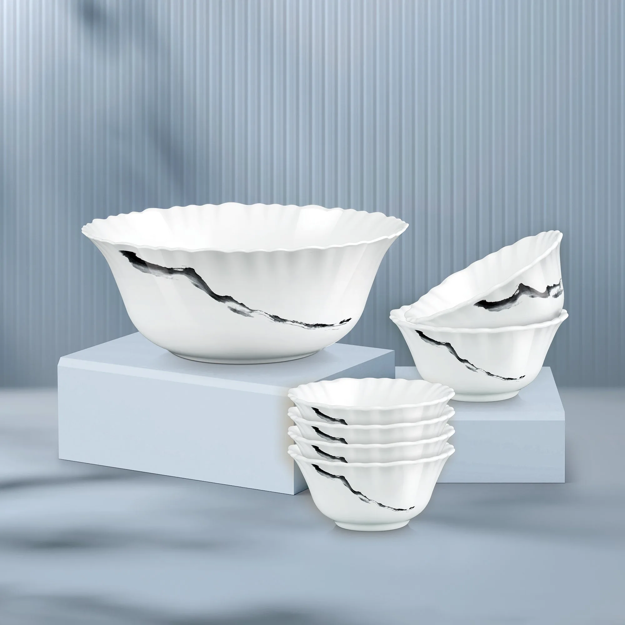 Aurelia Collection 7 Pcs Pudding Set - STRIA (Treo by Milton) - Image 1