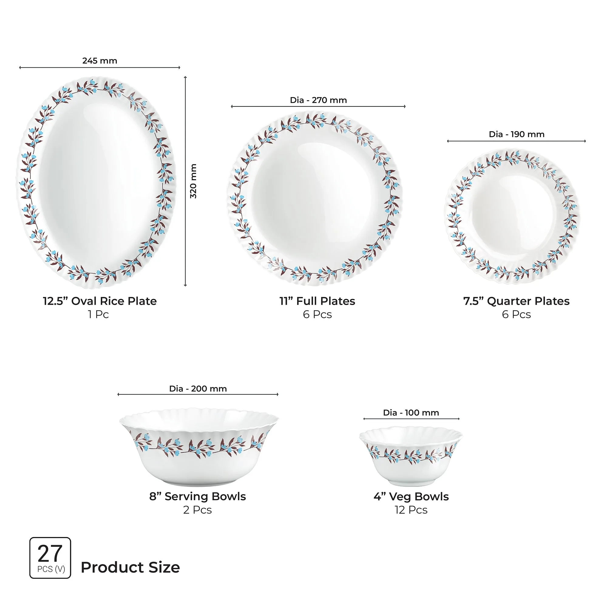 Aurelia Collection Dinner Set - LAVELLE - Image 11