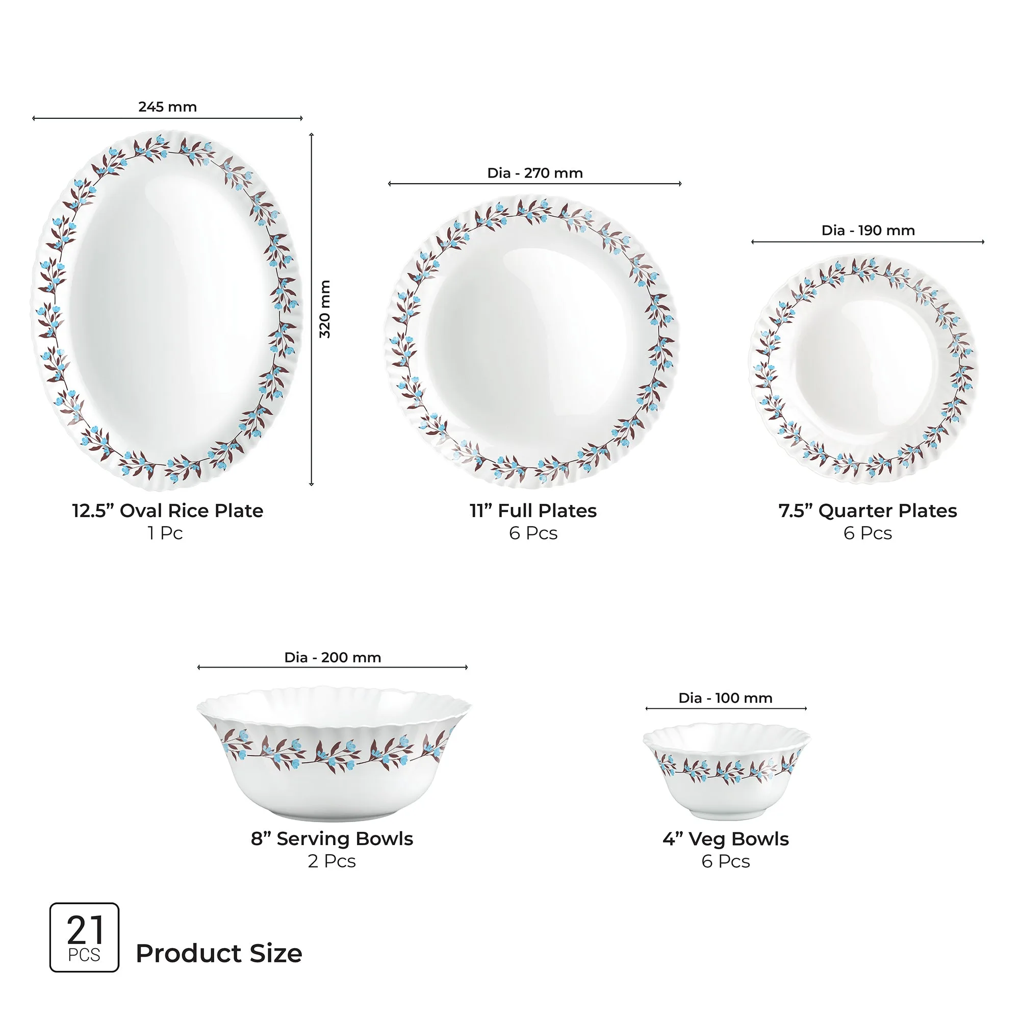 Aurelia Collection Dinner Set - LAVELLE - Image 16