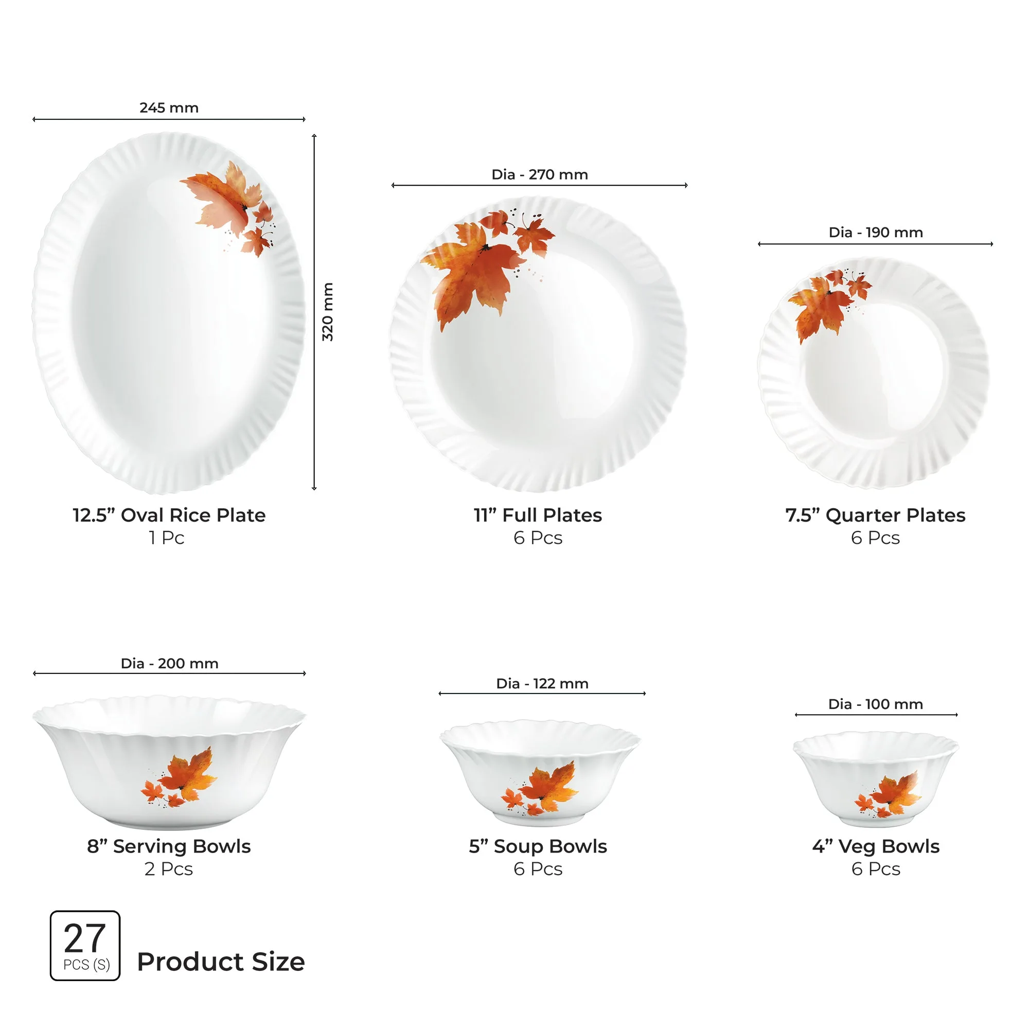 Aurelia Collection Dinner Set - MAPELLE - Image 11