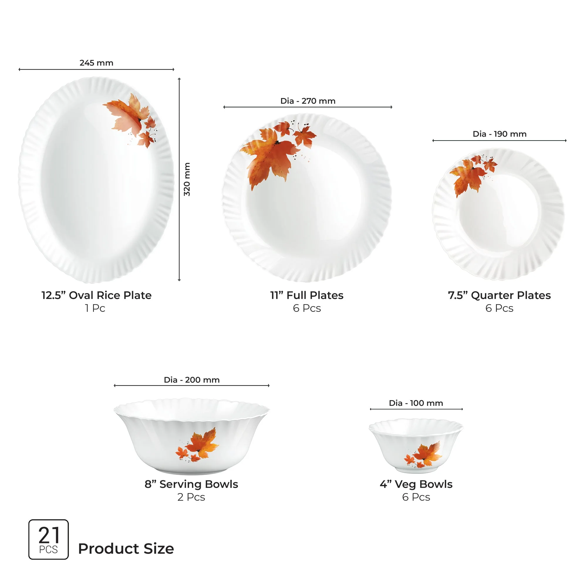 Aurelia Collection Dinner Set - MAPELLE - Image 16