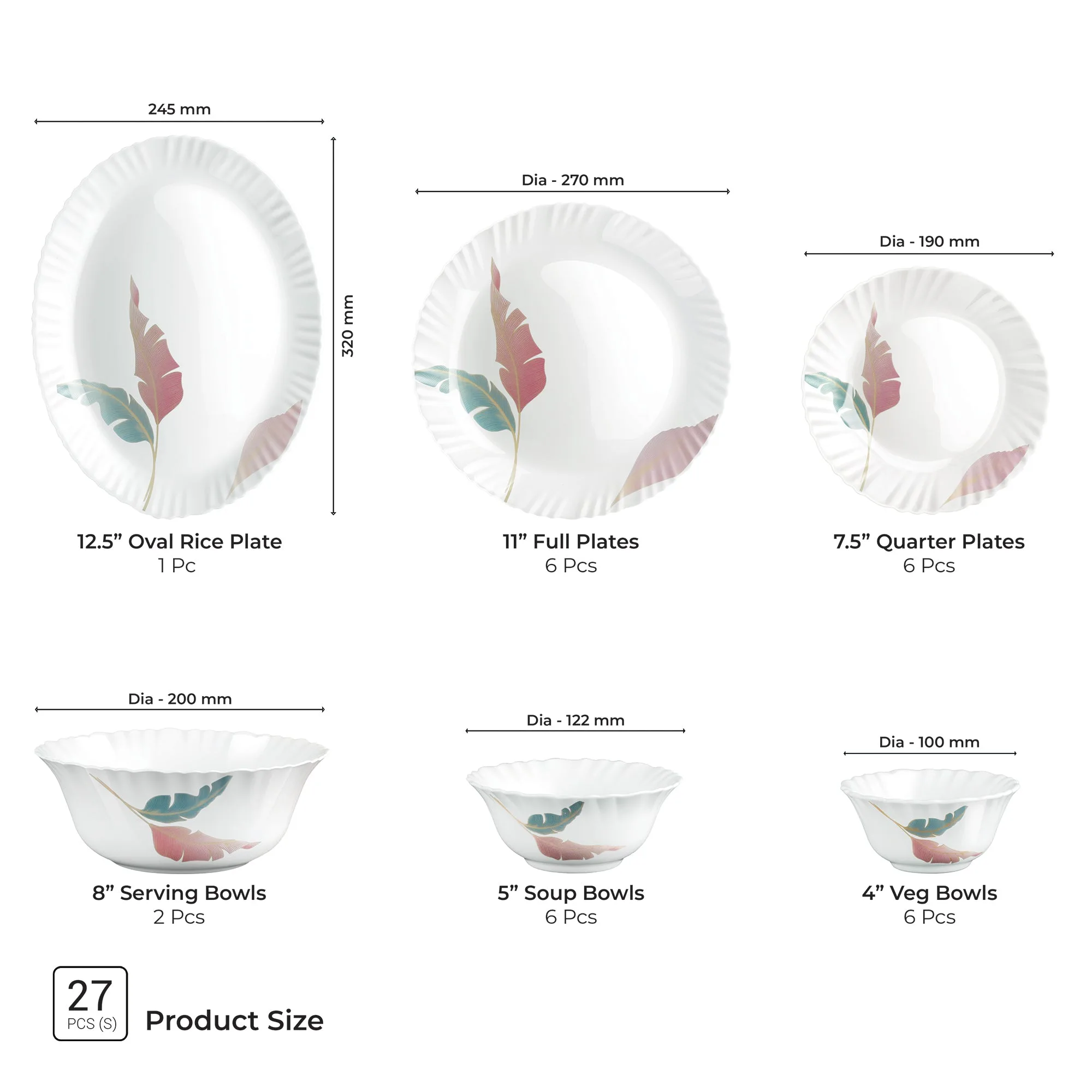 Aurelia Collection Dinner Set - PALMA - Image 14