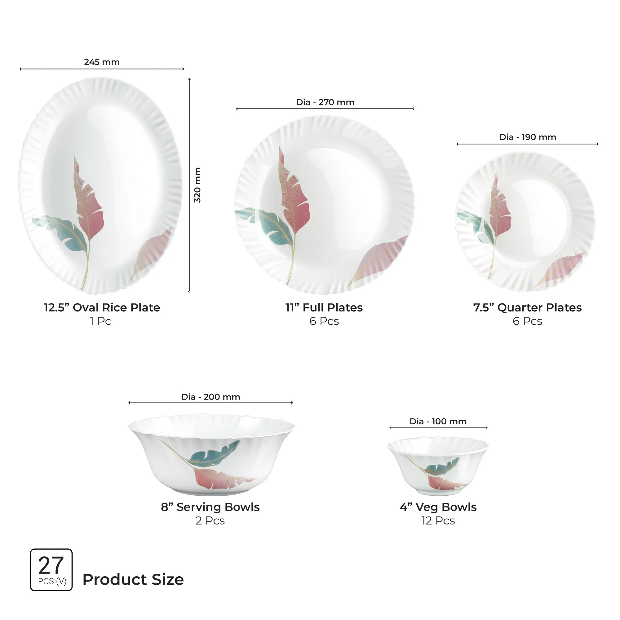 Aurelia Collection Dinner Set - PALMA - Image 17