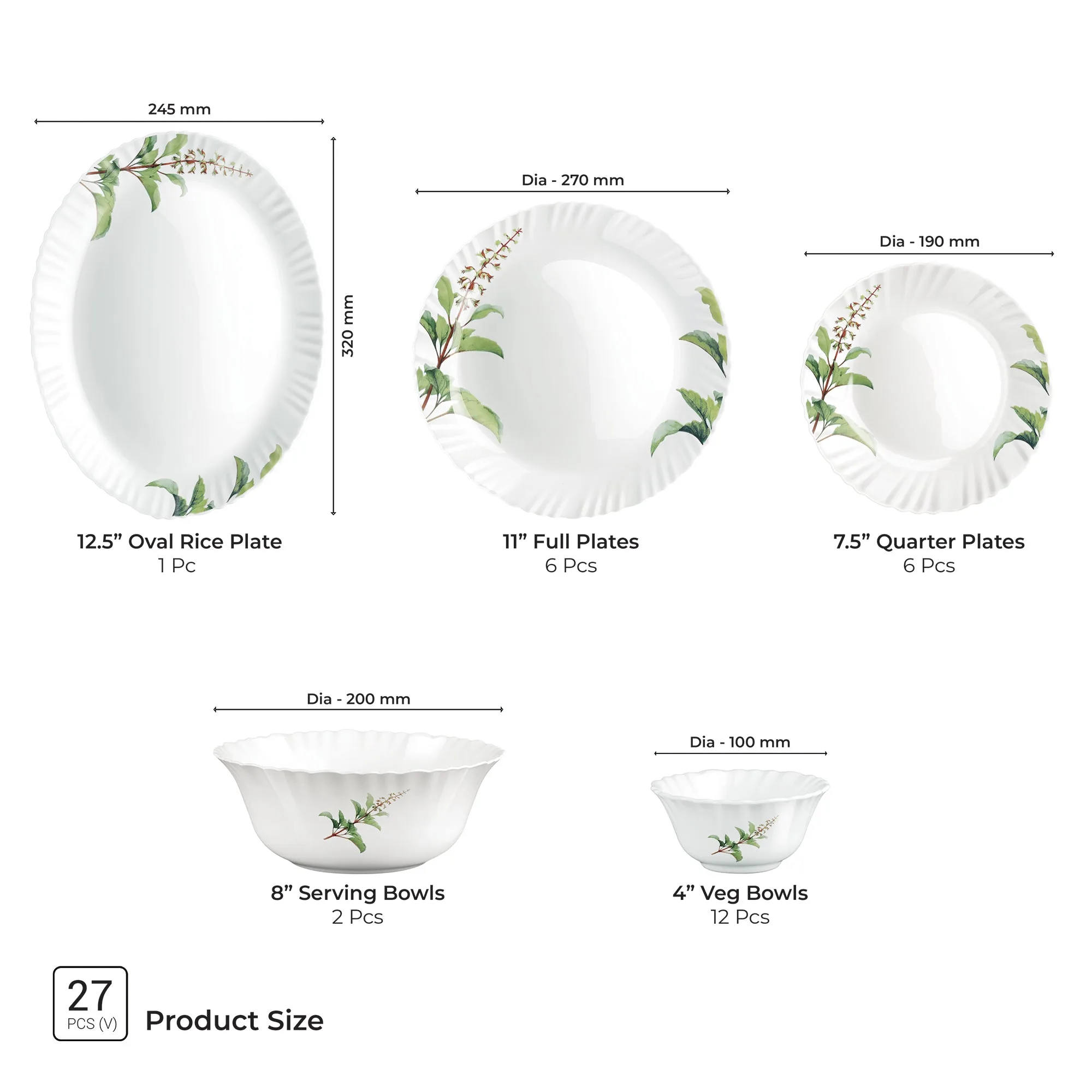 Aurelia Collection Dinner Set - SAVIRA - Image 16