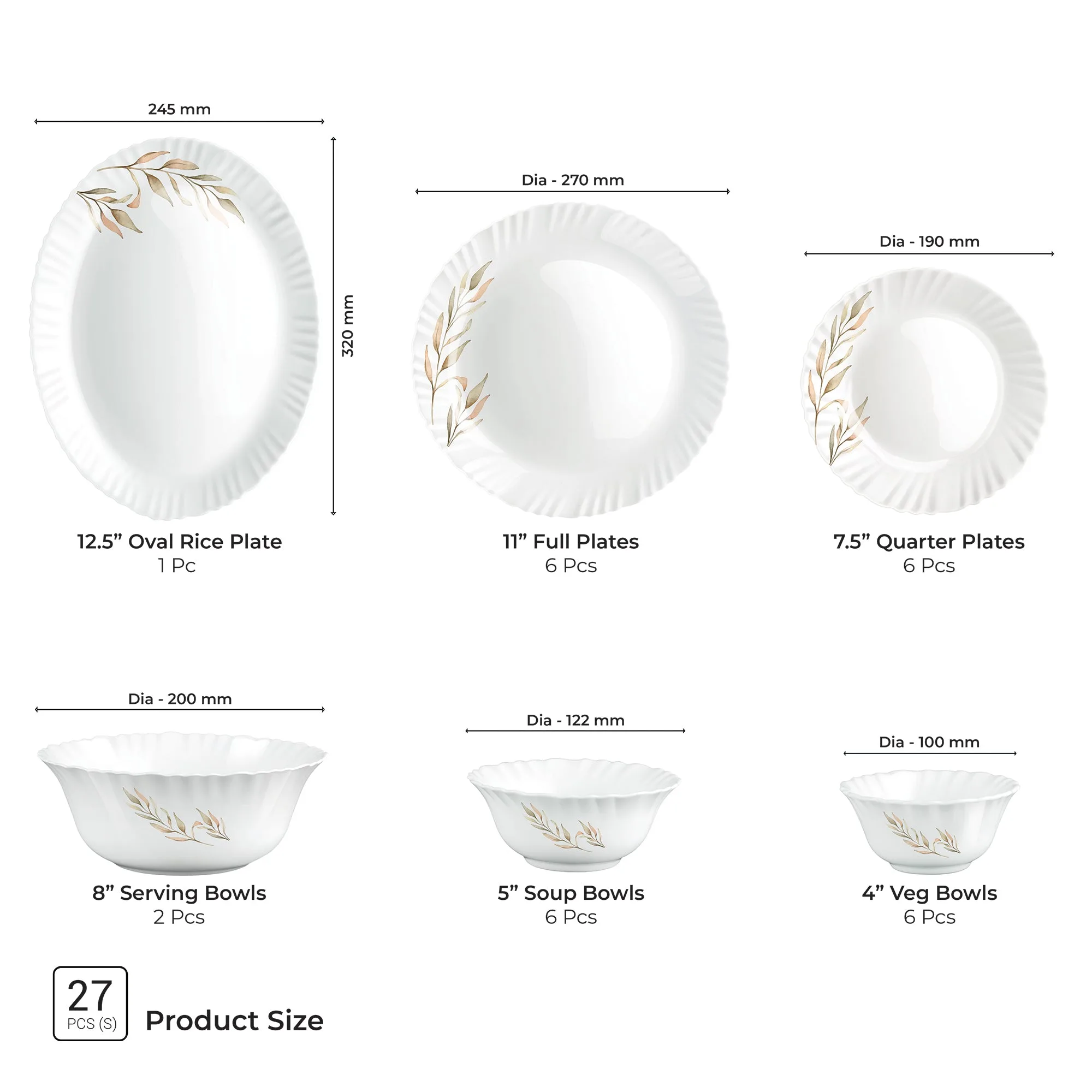 Aurelia Collection Dinner Set - SELENE - Image 11