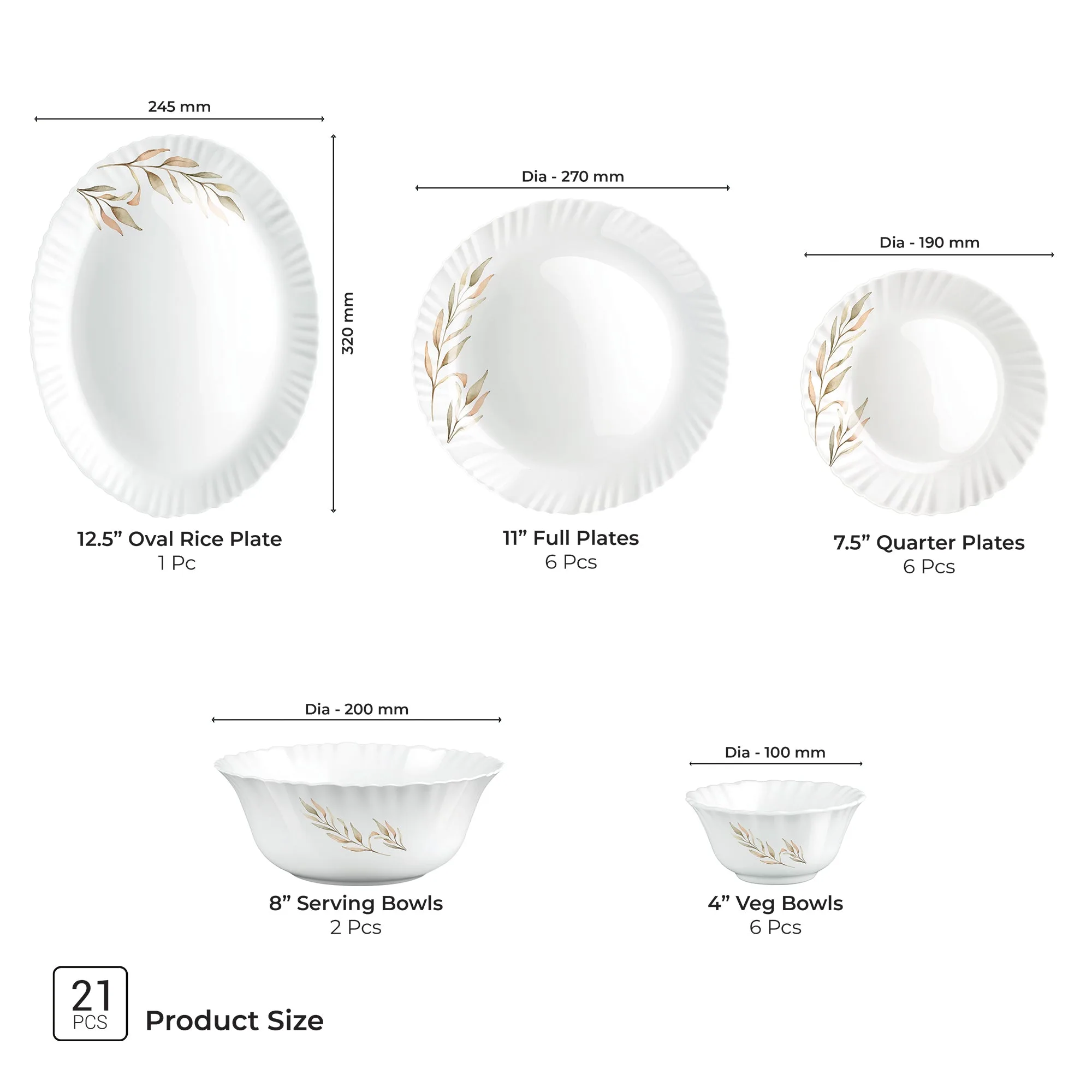 Aurelia Collection Dinner Set - SELENE - Image 16