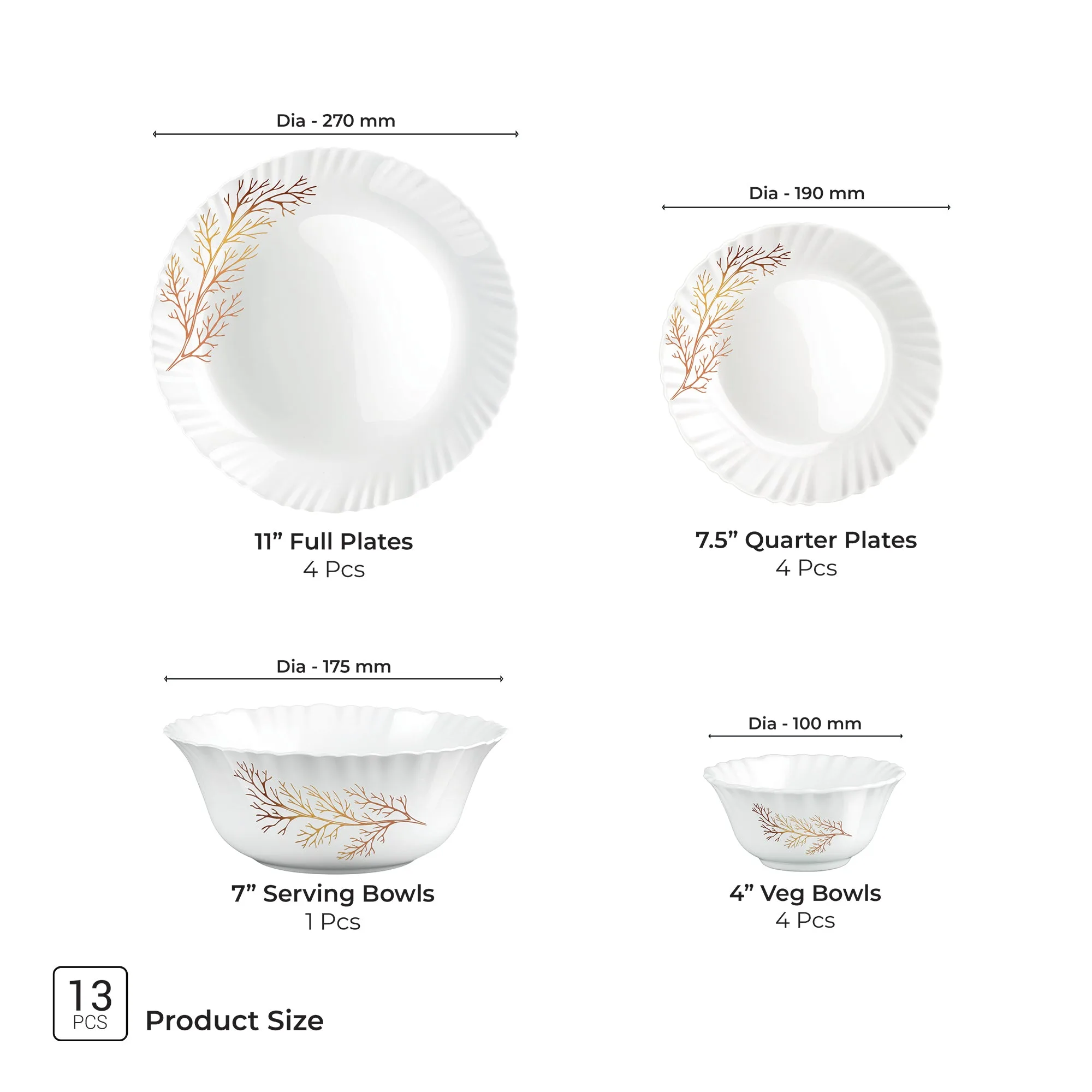 Aurelia Collection Dinner Set - SILVIA - Image 13