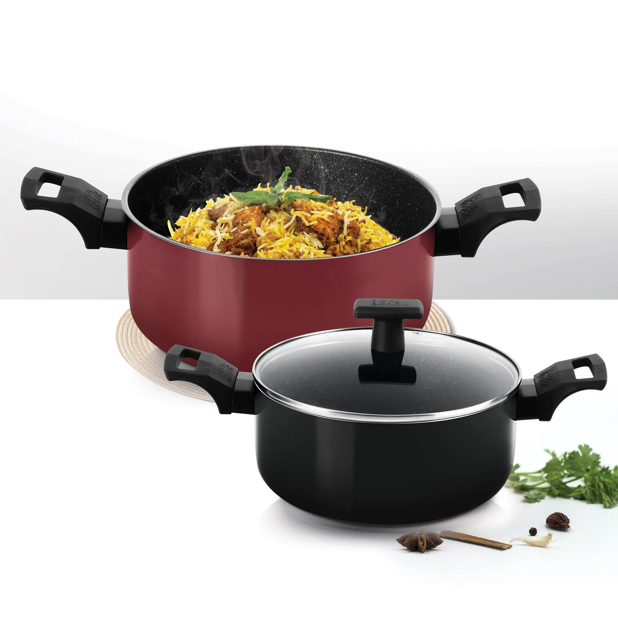 Biryani Pot With Glass Lid Granito Induction (Milton Procook) - Image 1