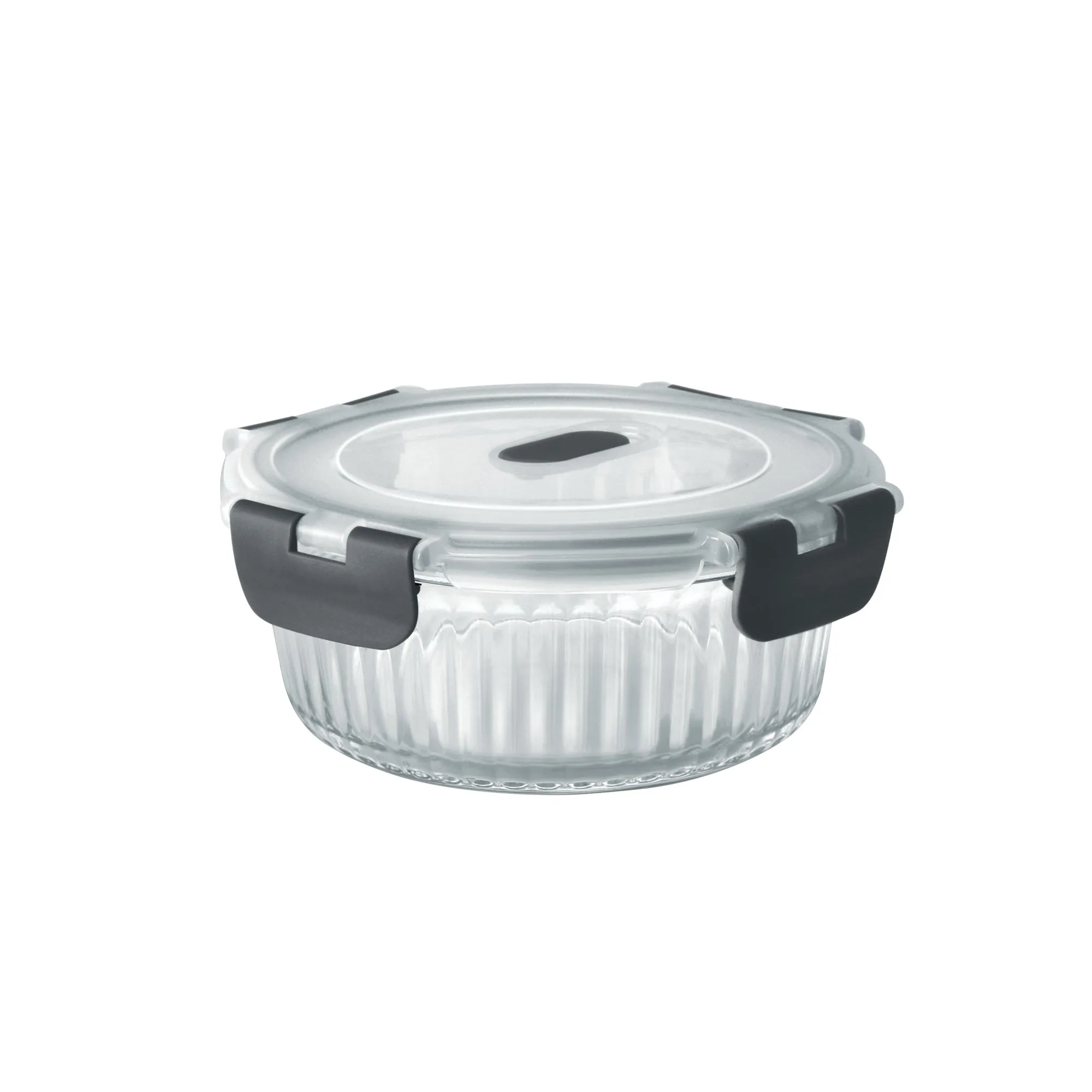 Borosilicate Clip Fresh Rib Round Container (Treo by Milton) - Image 2