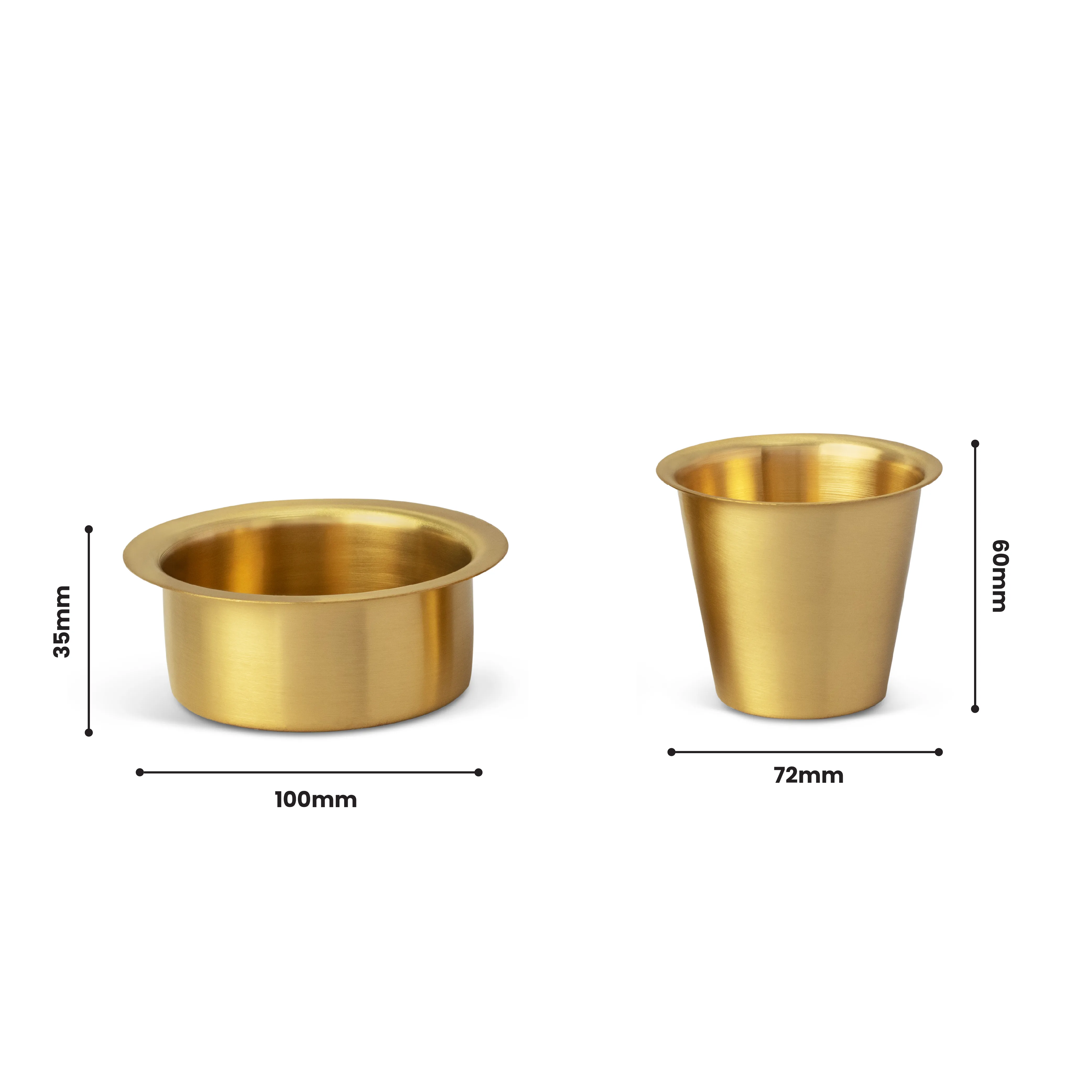 Brass Dabara Tumbler Set of 2 (Milton Concepts) - Image 3