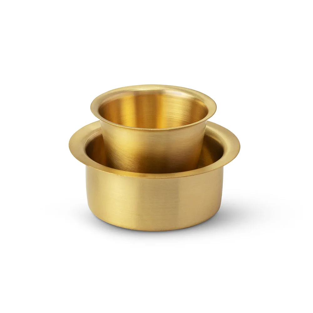 Brass Dabara Tumbler Set of 2 (Milton Concepts) - Image 4