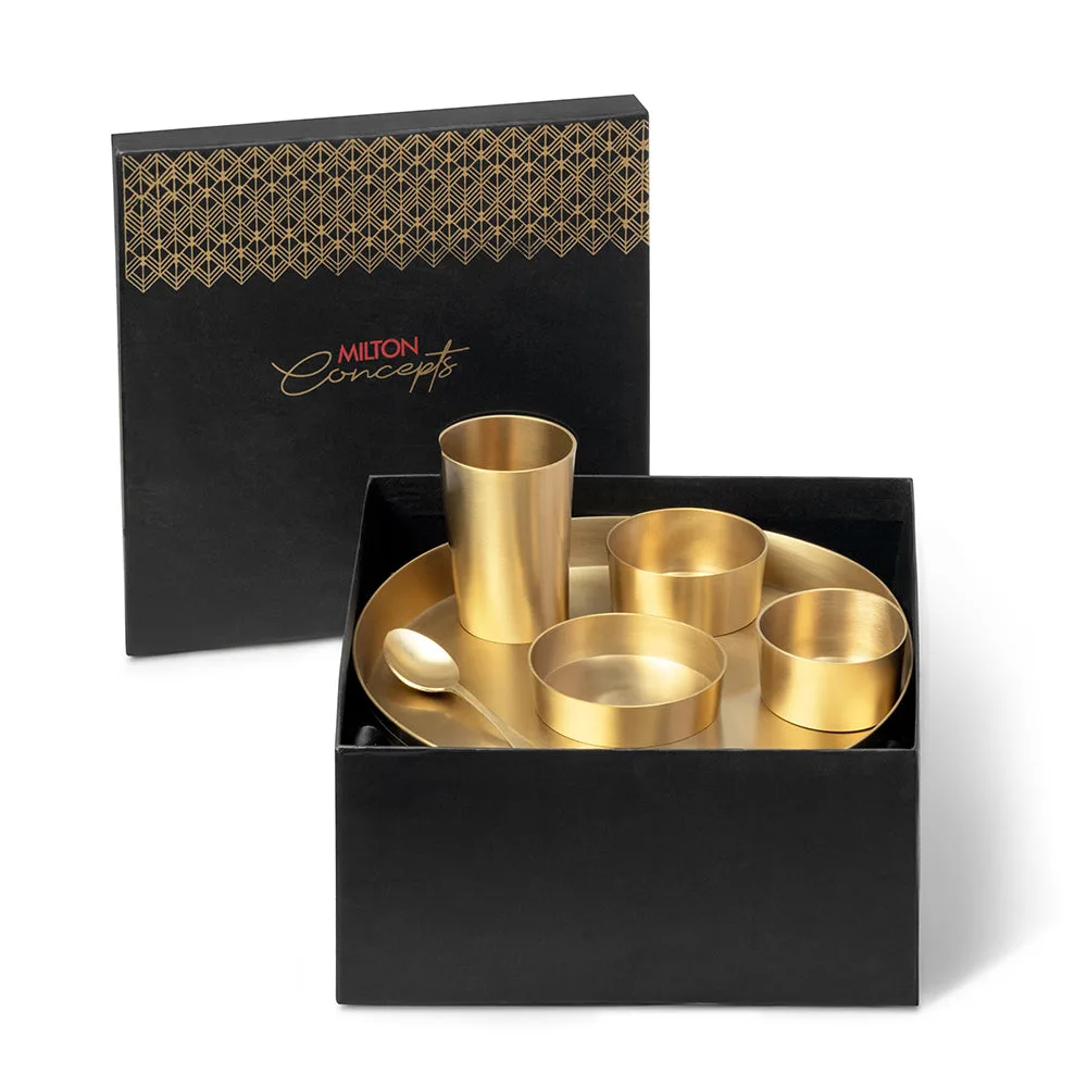 Brass Dinner Thali Set (Milton Concepts) - Image 2