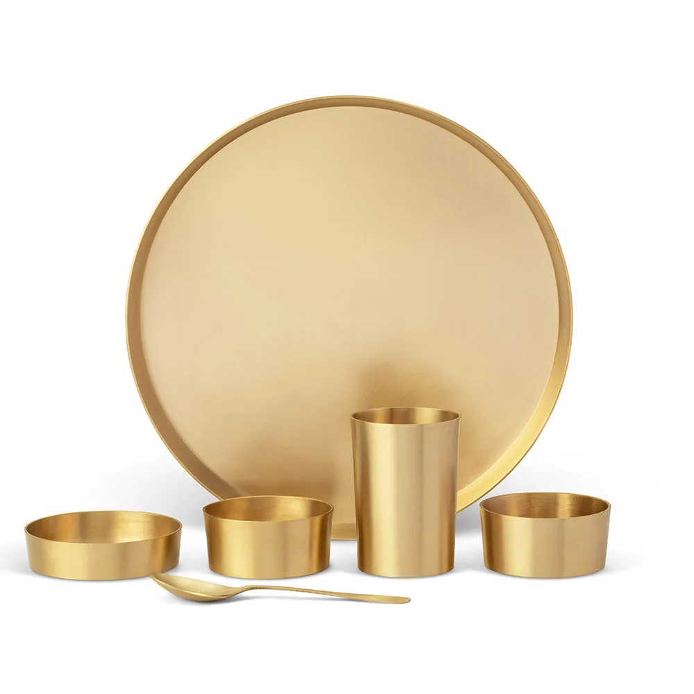 Brass Dinner Thali Set (Milton Concepts) - Image 3