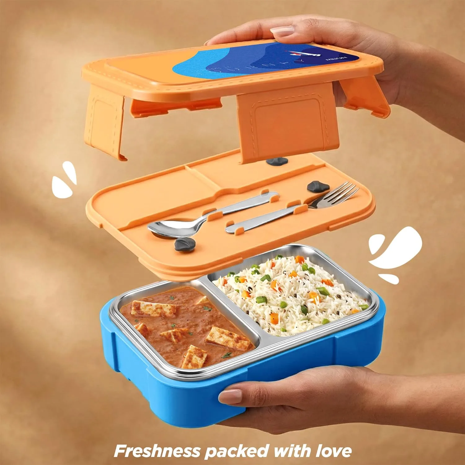 Bravo 2 Steel Thermoware Lunchbox (Milton) - Image 10