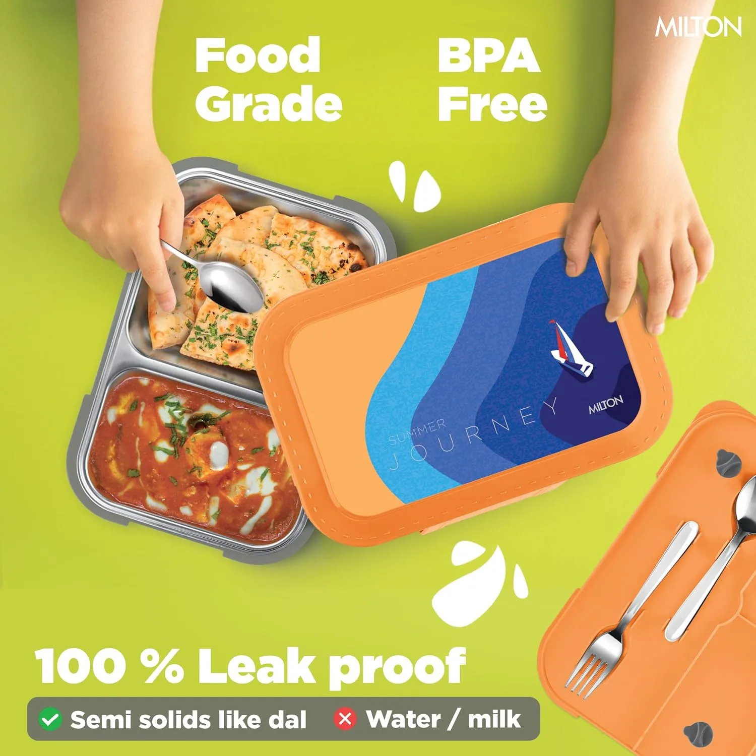 Bravo 2 Steel Thermoware Lunchbox (Milton) - Image 12
