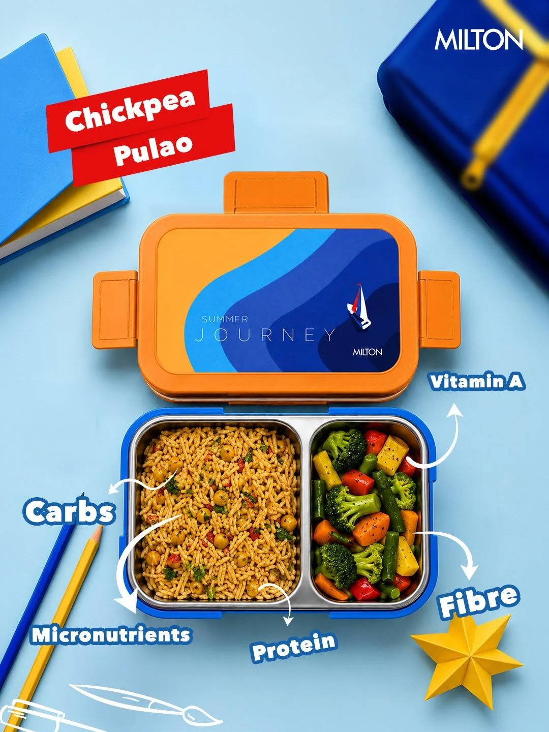 Bravo 2 Steel Thermoware Lunchbox (Milton) - Image 13