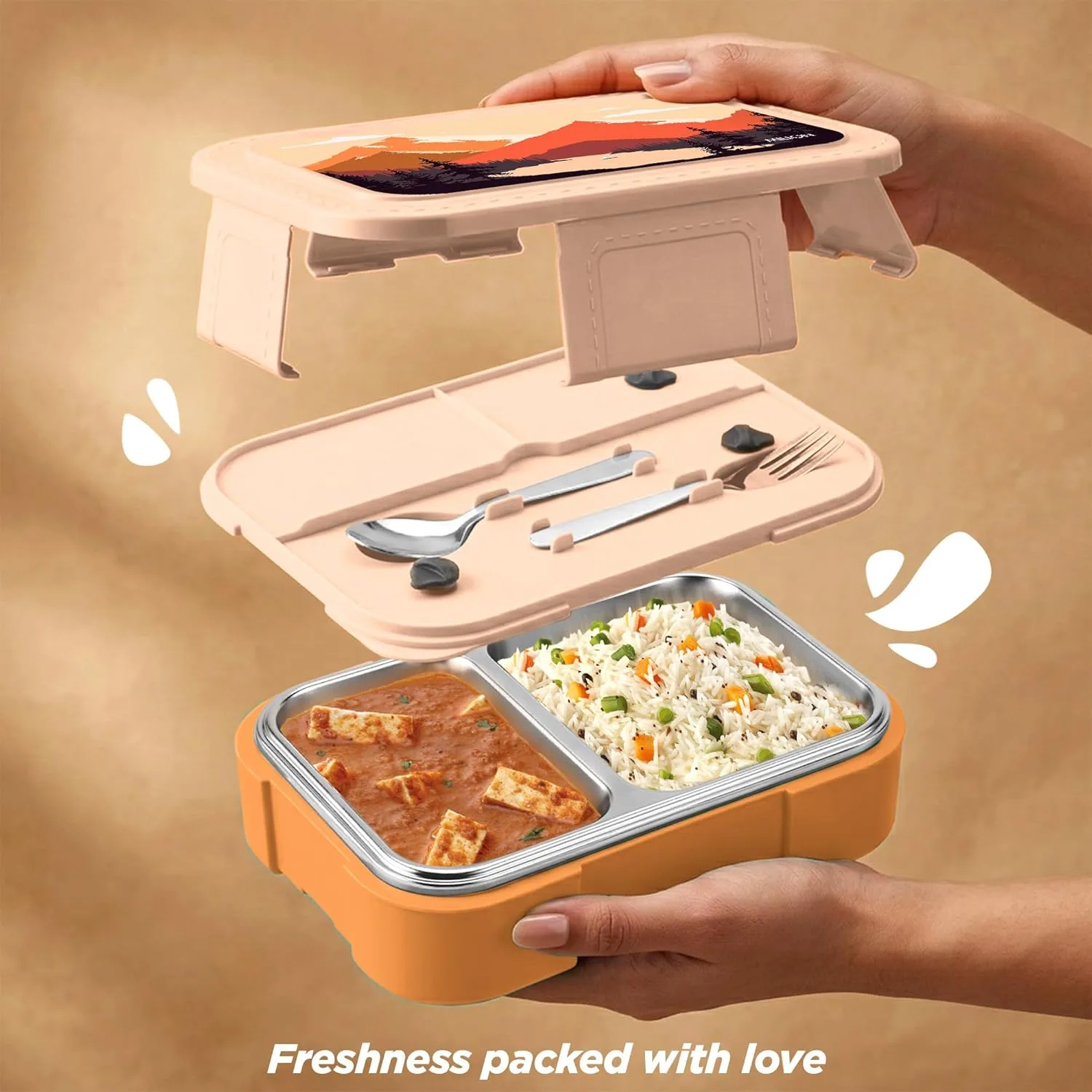 Bravo 2 Steel Thermoware Lunchbox (Milton) - Image 19