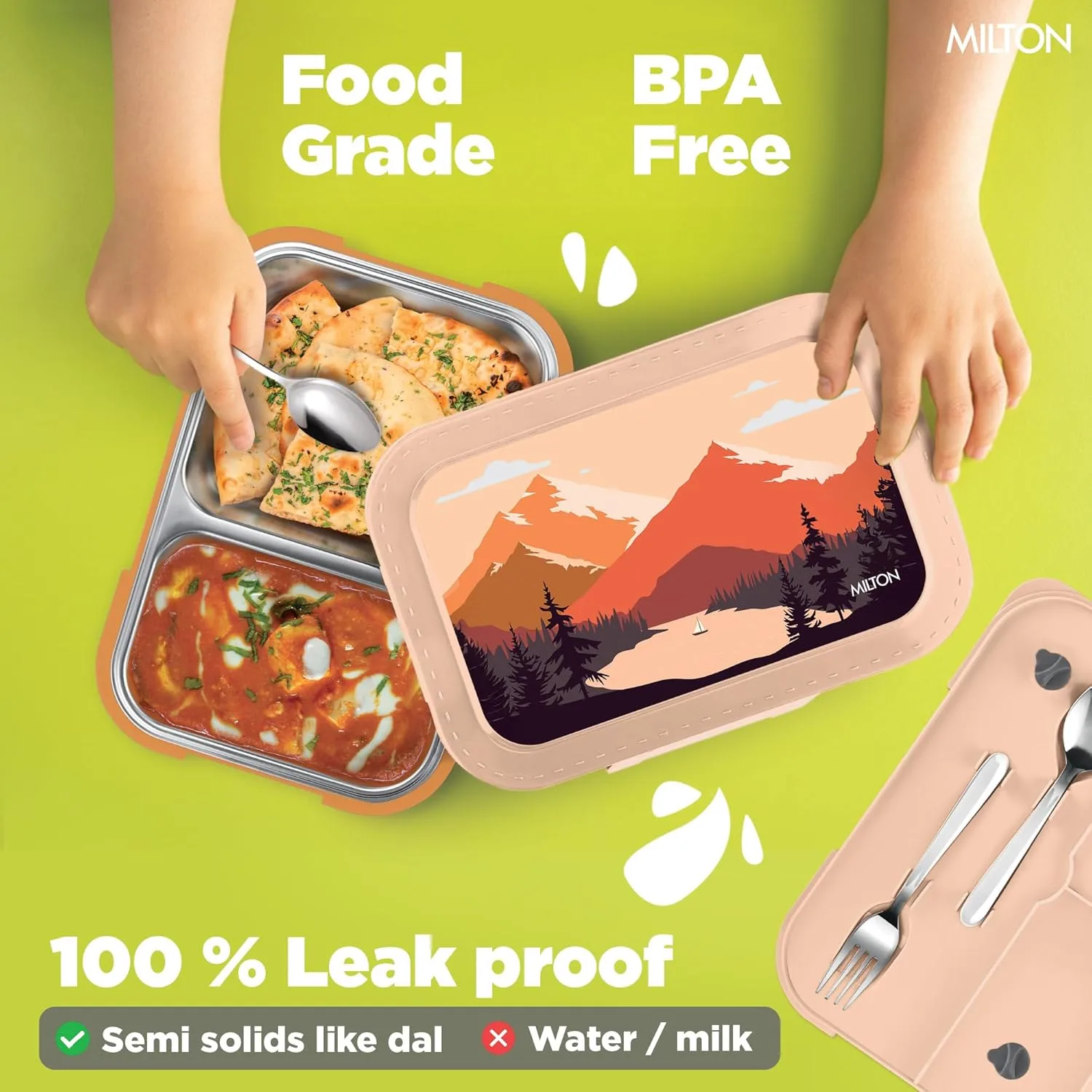 Bravo 2 Steel Thermoware Lunchbox (Milton) - Image 21