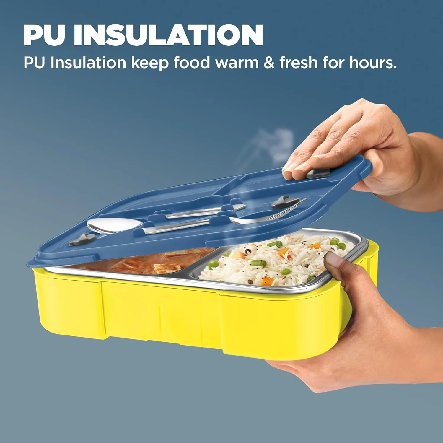 Bravo 2 Steel Thermoware Lunchbox (Milton) - Image 28