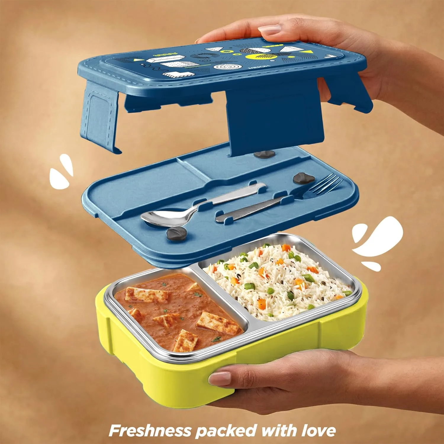 Bravo 2 Steel Thermoware Lunchbox (Milton) - Image 30