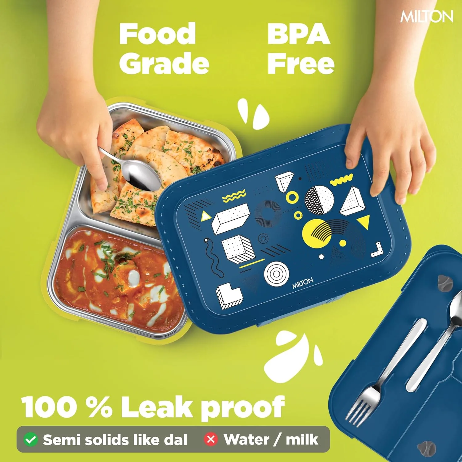 Bravo 2 Steel Thermoware Lunchbox (Milton) - Image 31