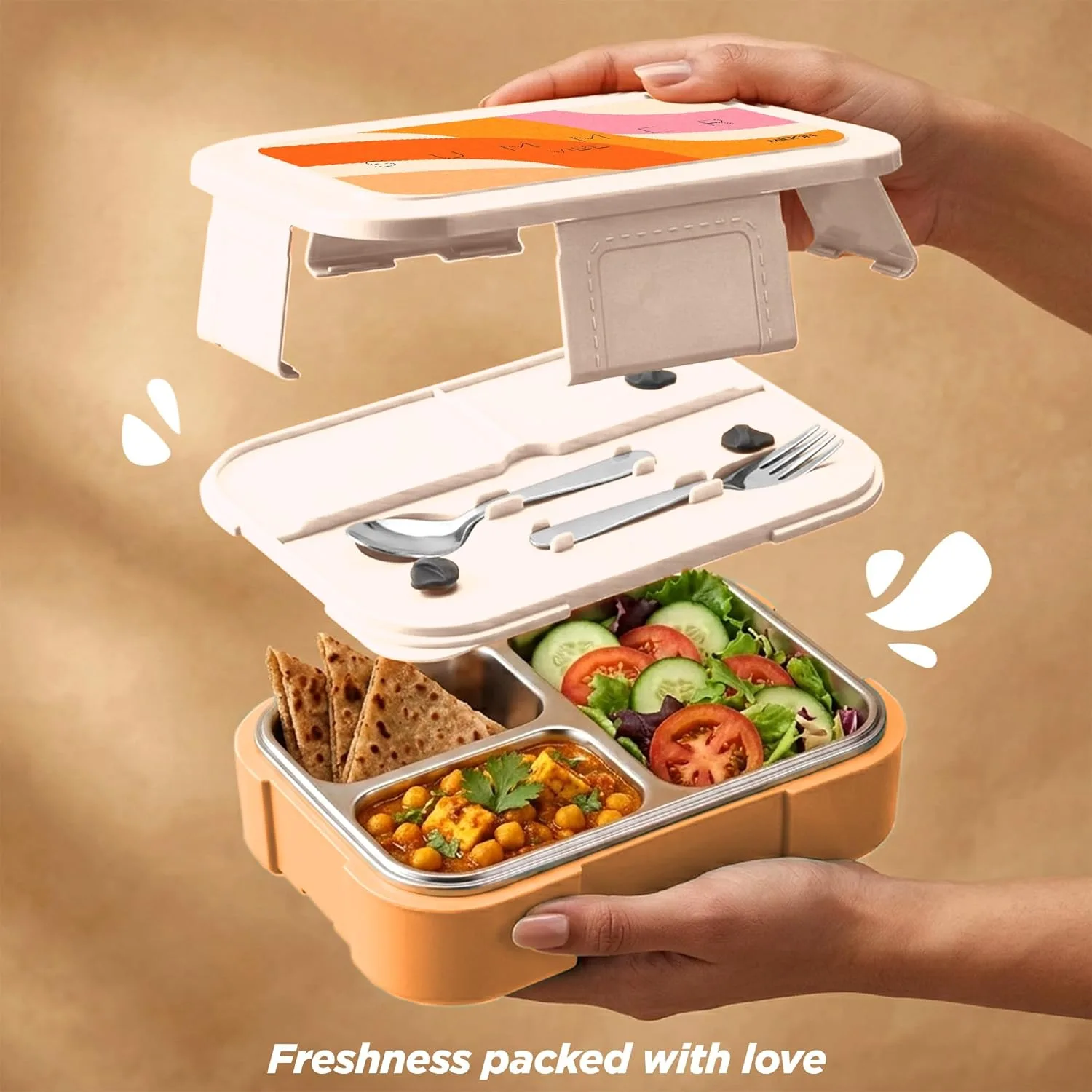Bravo 3 Steel Thermoware Lunchbox (Milton) - Image 11