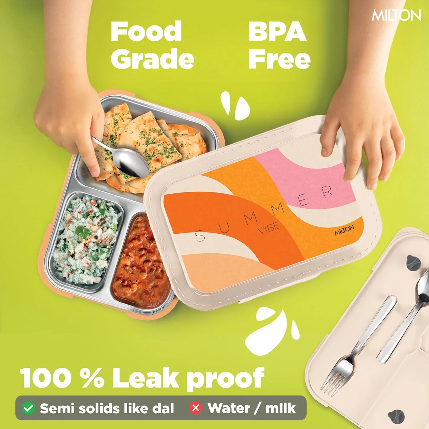 Bravo 3 Steel Thermoware Lunchbox (Milton) - Image 14