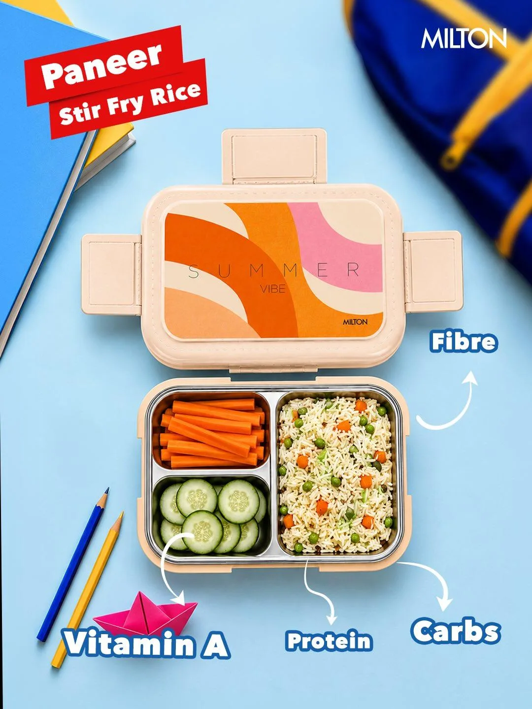 Bravo 3 Steel Thermoware Lunchbox (Milton) - Image 15