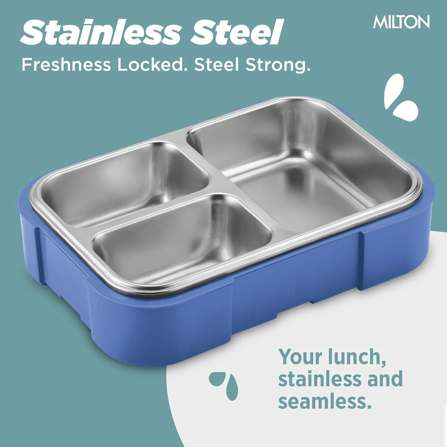 Bravo 3 Steel Thermoware Lunchbox (Milton) - Image 26