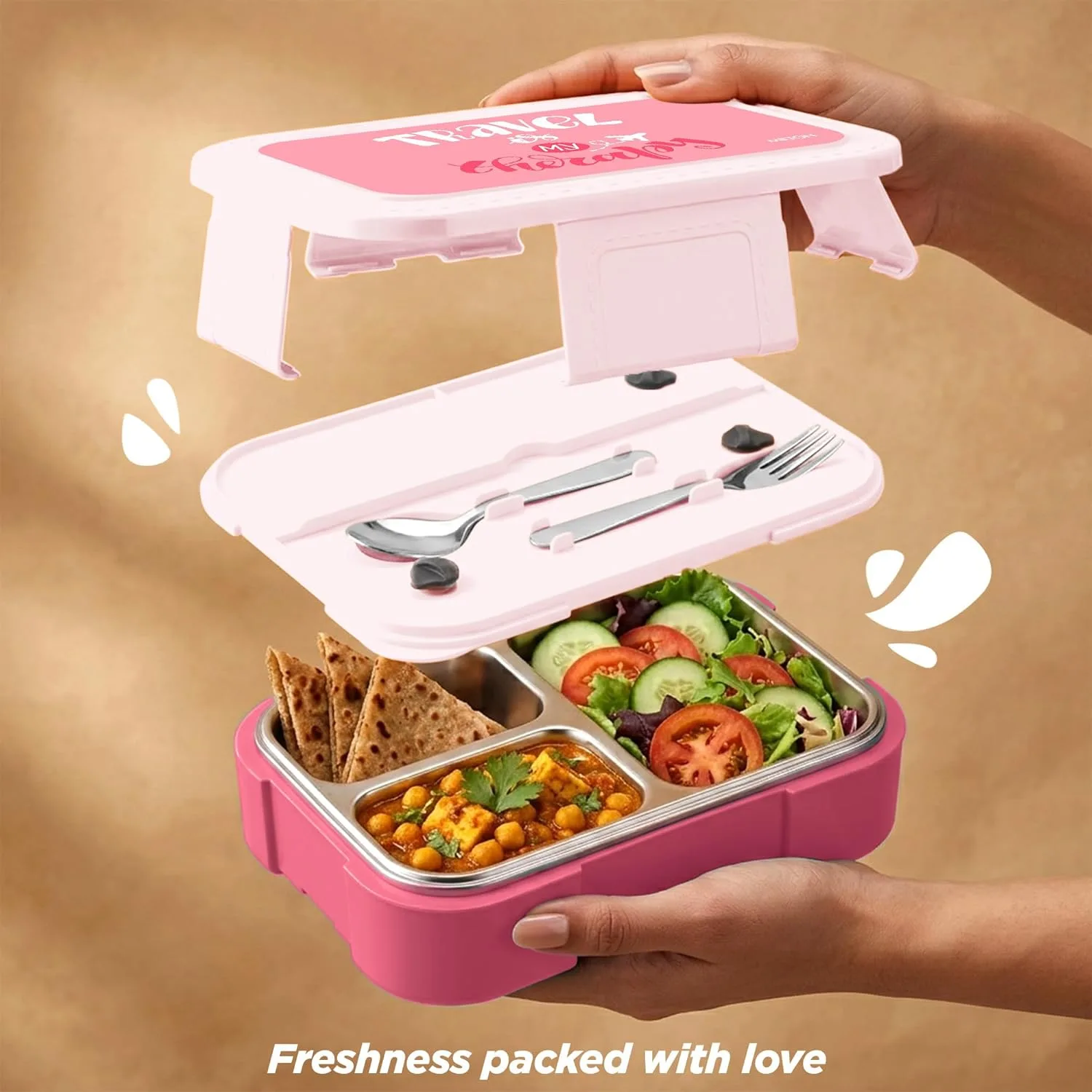 Bravo 3 Steel Thermoware Lunchbox (Milton) - Image 29