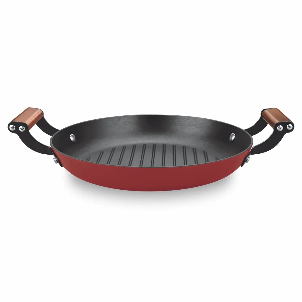 Cast Iron Grill Pan with Enamel Coating (Milton Procook) - Image 2