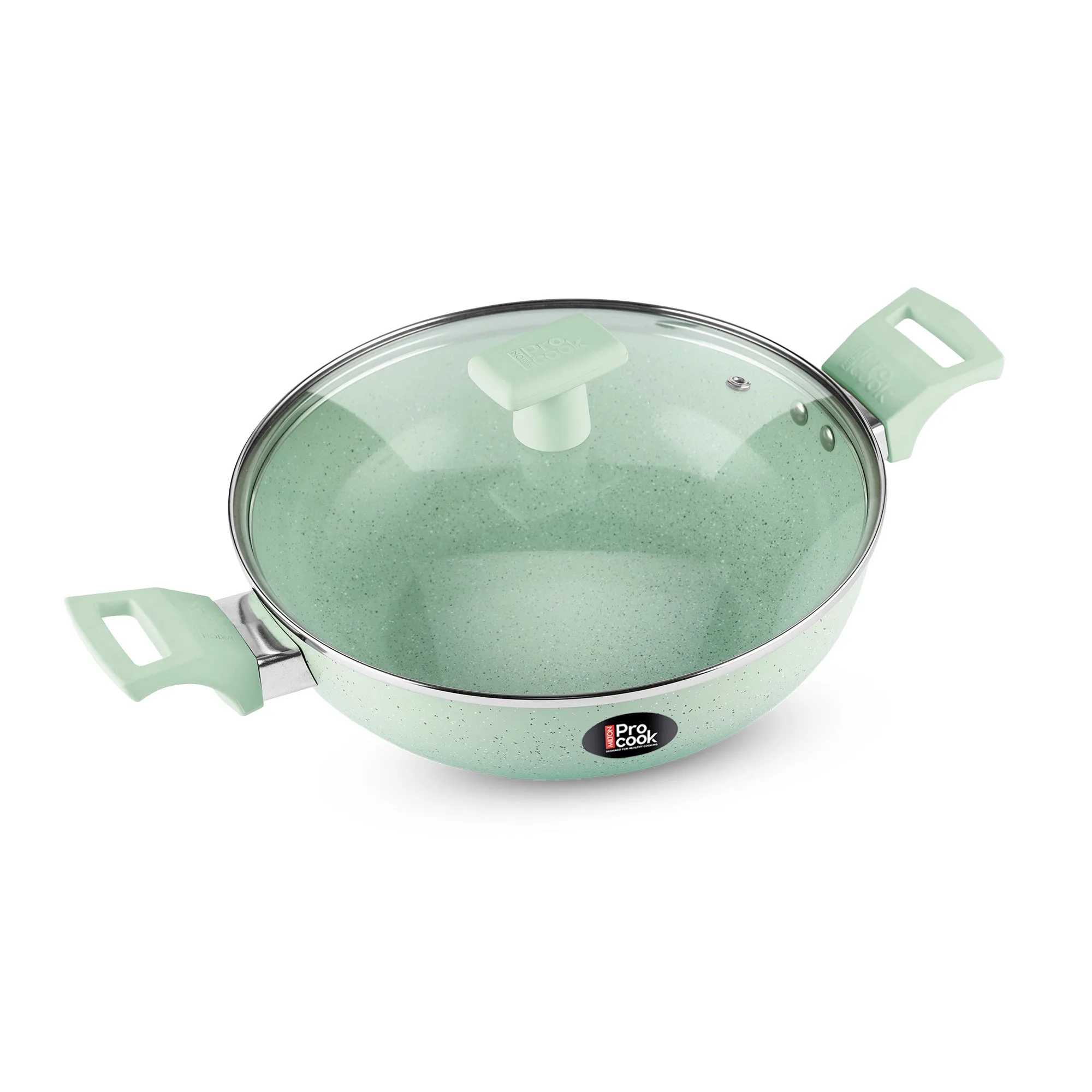 Ceramic Kadhai With Lid (Procook by Milton) - Image 2