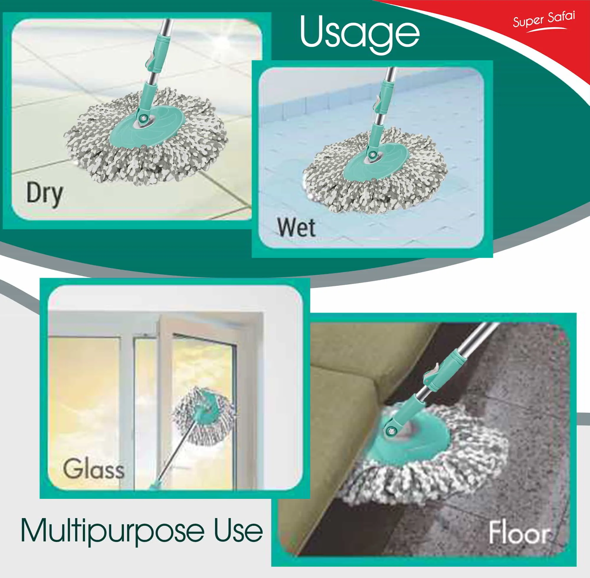 Classic Spin Mop (Spotzero by Milton) - Image 5