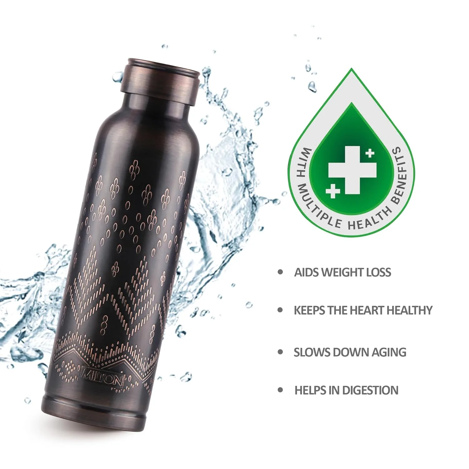 Copper Swasth Design Bottle (Milton) - Image 10