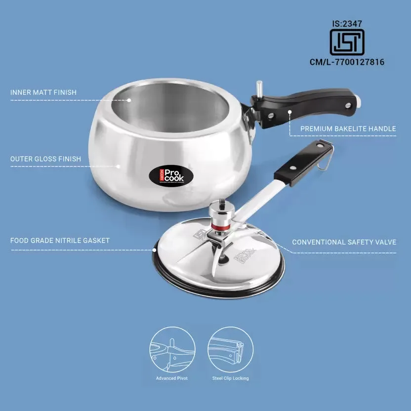 Curve Aluminium Pressure Cooker Inner Lid (Milton Procook) - Image 11