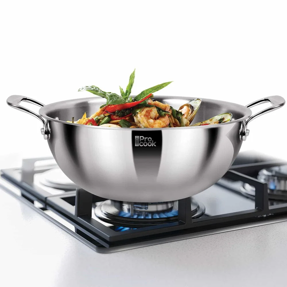 Deep Kadhai With Lid Ss Triply (Milton Procook) - Image 4