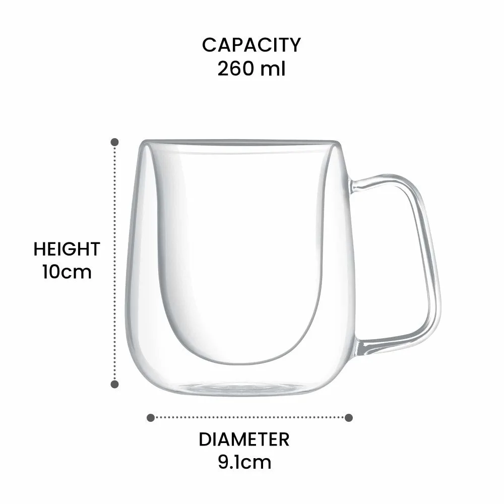 Double Wall Tea/Coffee Glass Mug (Treo by Milton) - Image 6