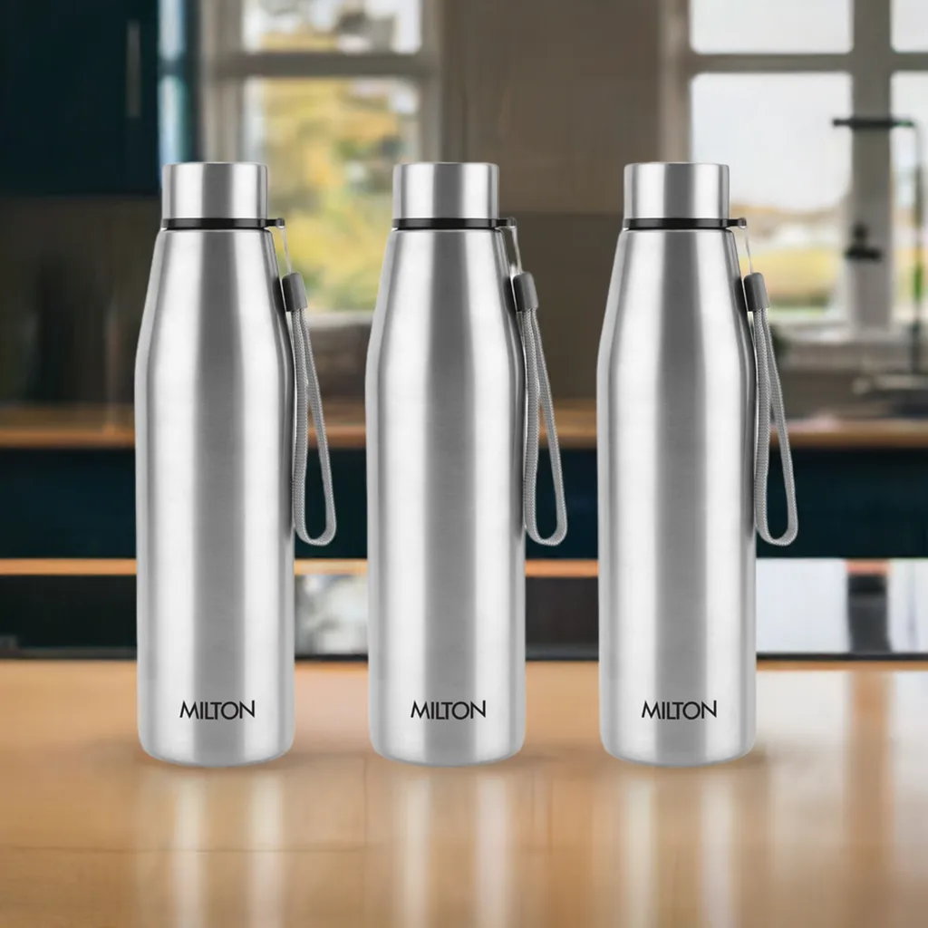 Drift Stainless Steel Bottle 950 ml (Pack of 3) (Milton)