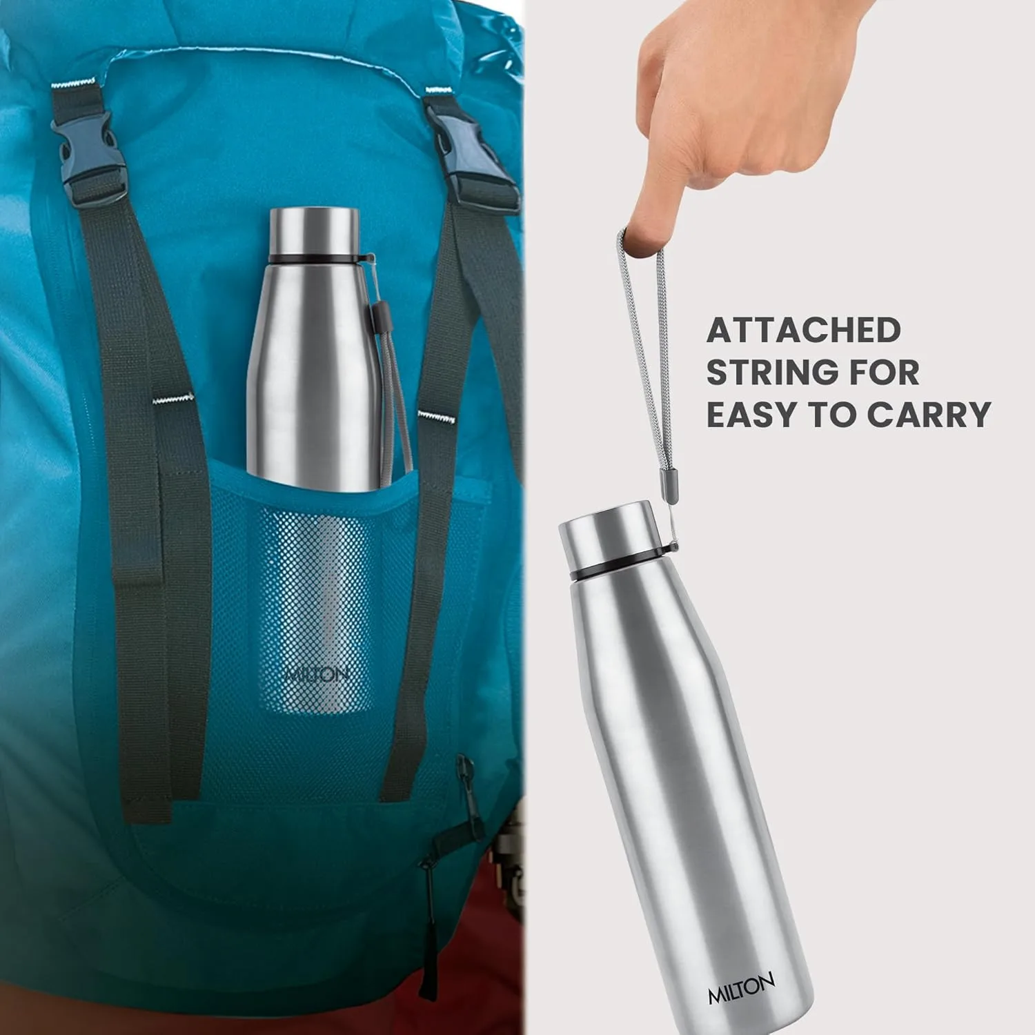 Drift Stainless Steel Bottle 950 ml (Pack of 3) (Milton) - Image 5