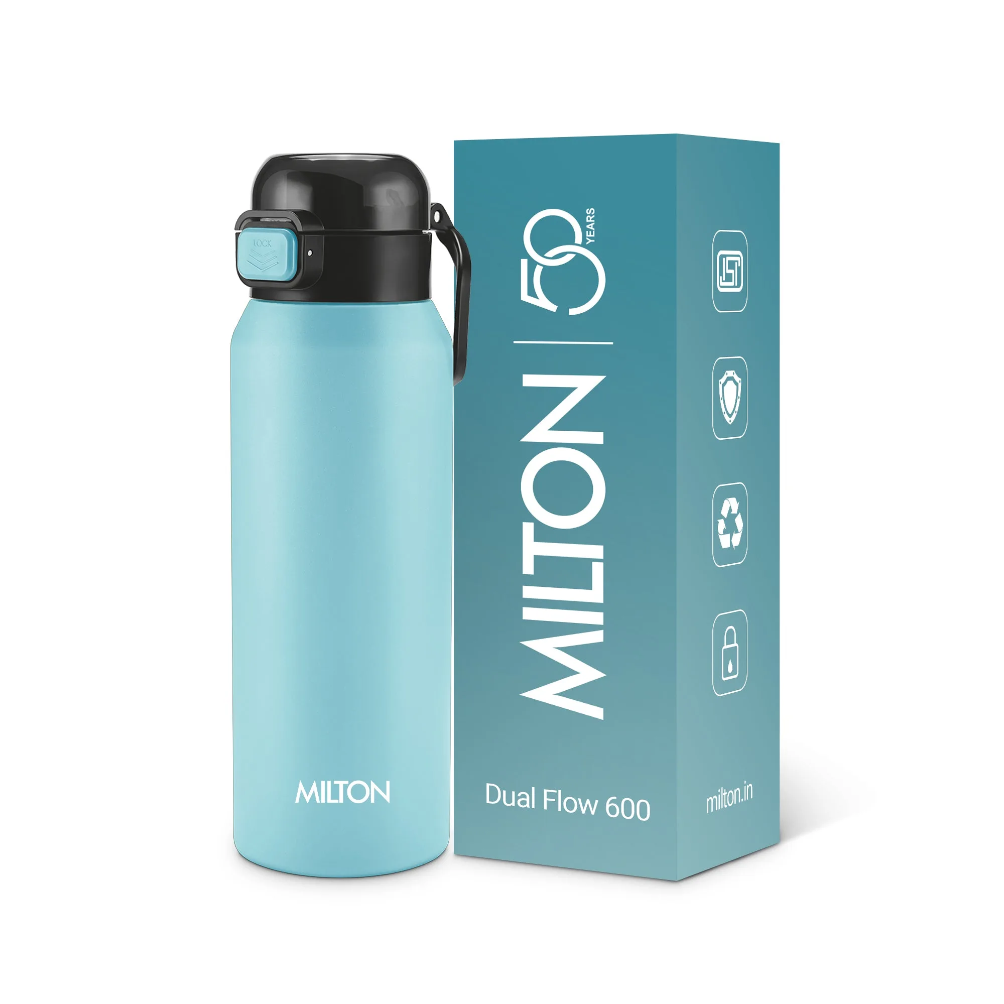 Dual Flow Thermosteel Water Bottle (Milton) - Image 17