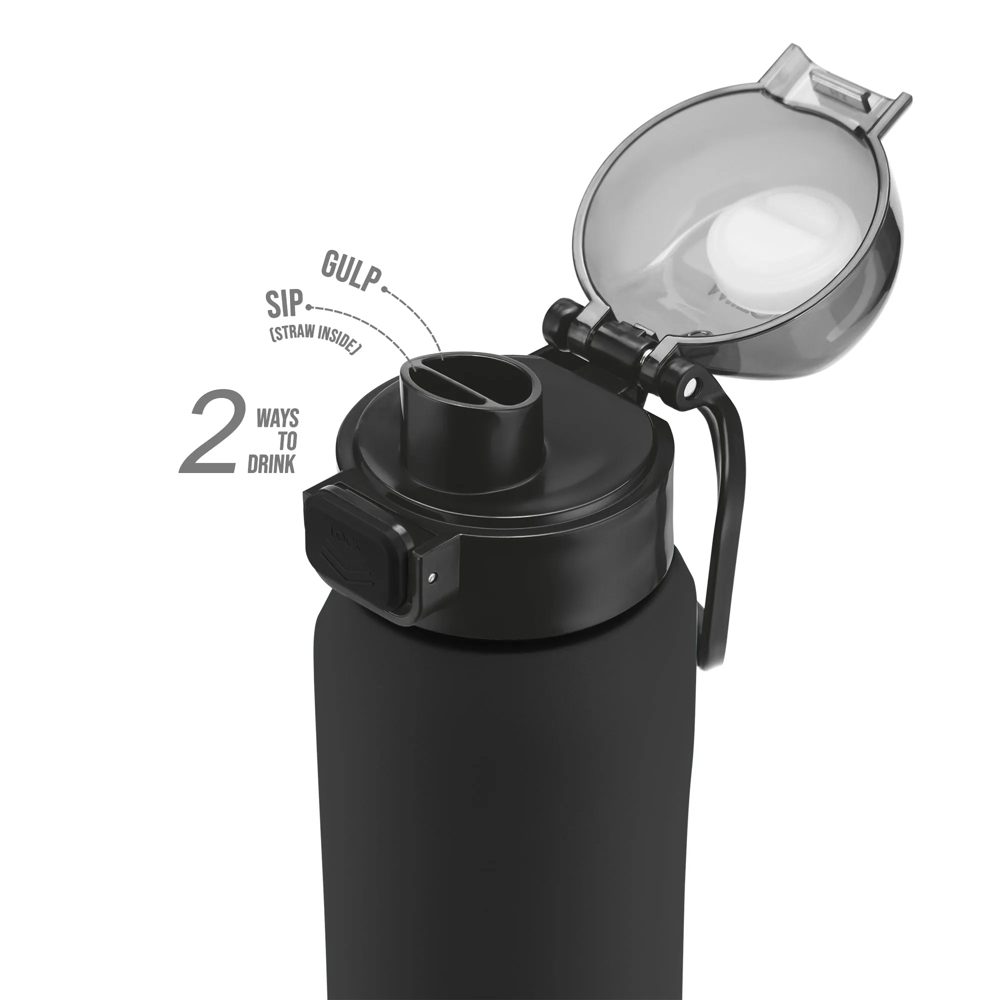 Dual Flow Thermosteel Water Bottle (Milton) - Image 4