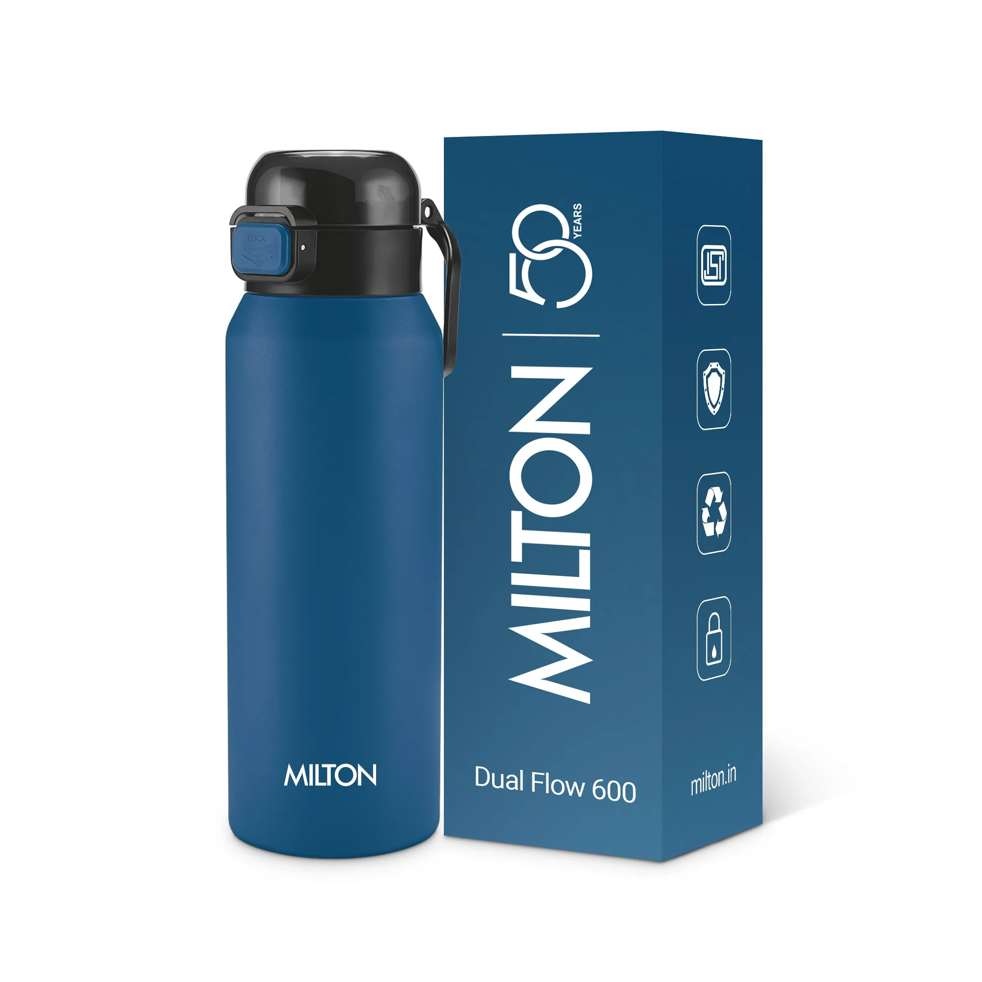 Dual Flow Thermosteel Water Bottle (Milton) - Image 5
